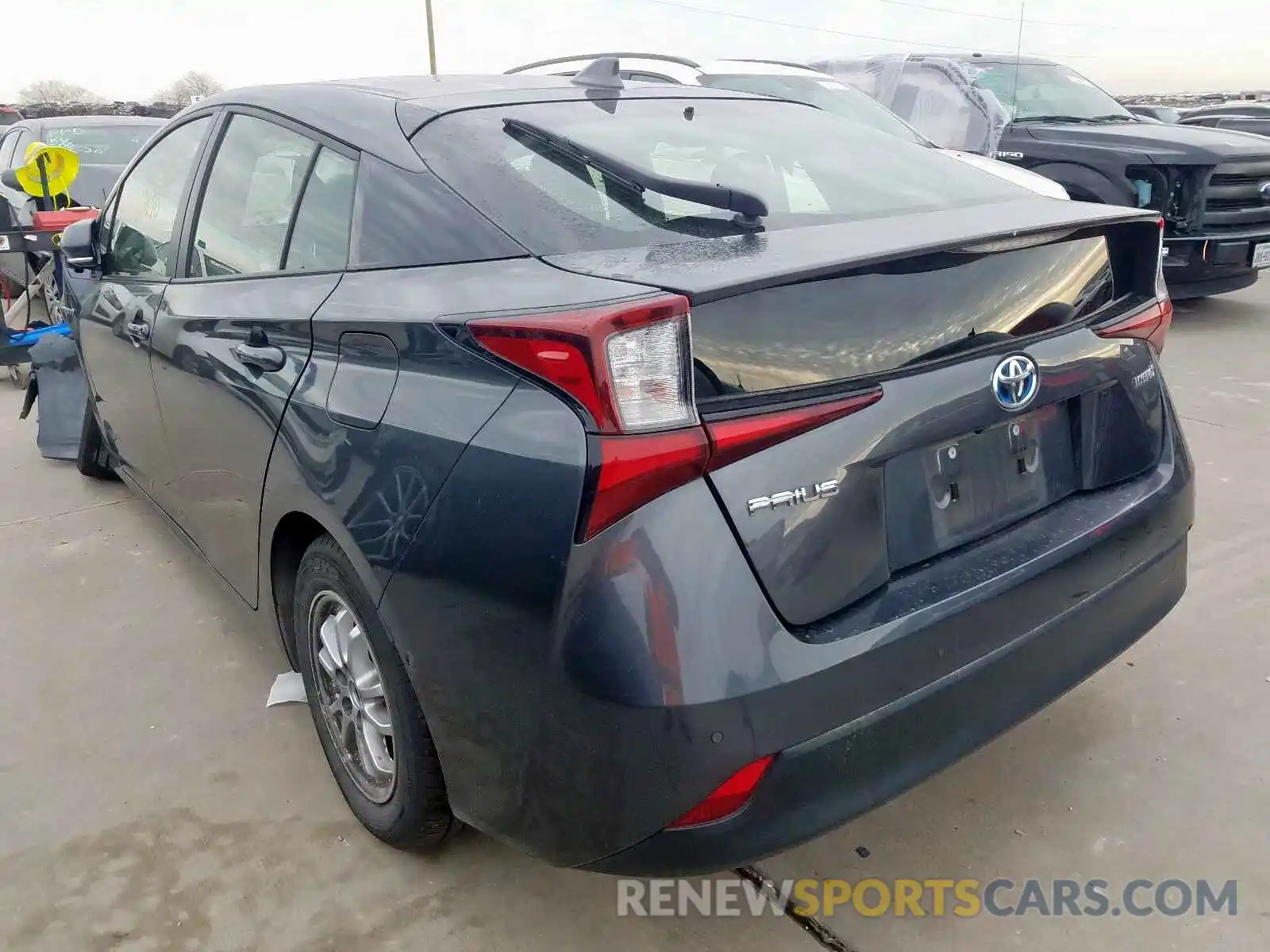 3 Photograph of a damaged car JTDKARFU4K3080182 TOYOTA PRIUS 2019