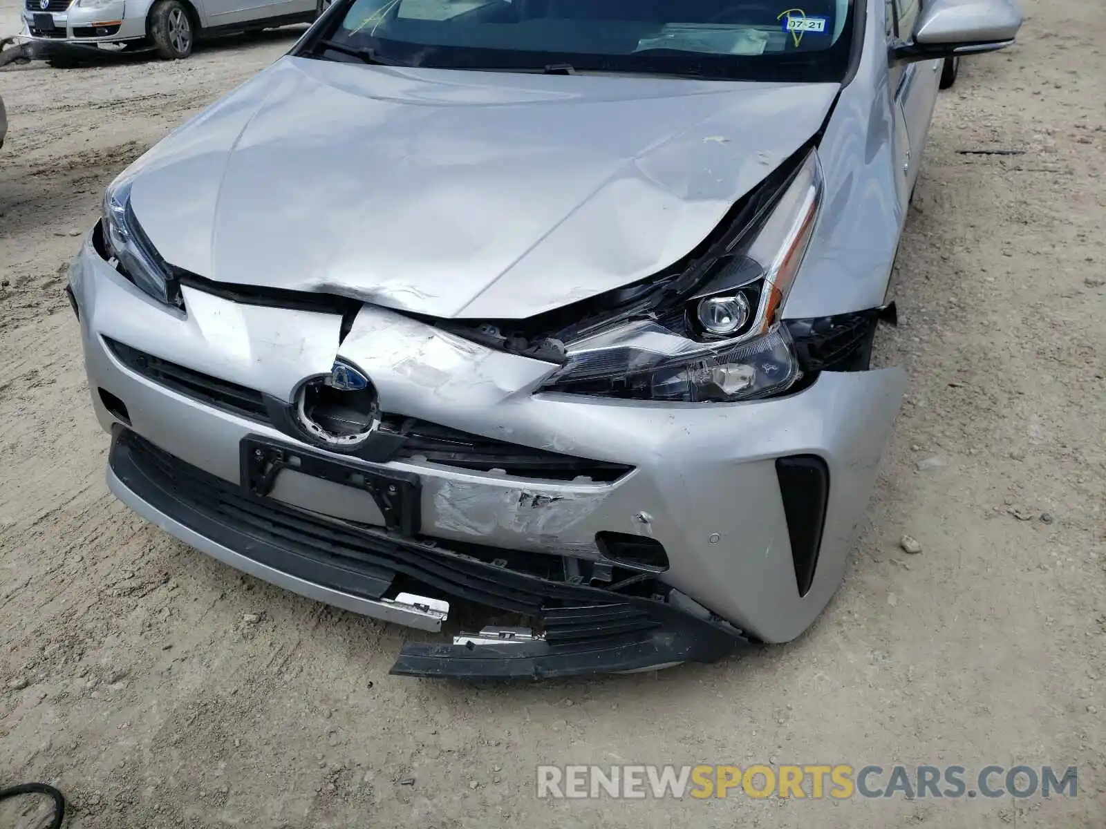 9 Photograph of a damaged car JTDKARFU4K3082627 TOYOTA PRIUS 2019