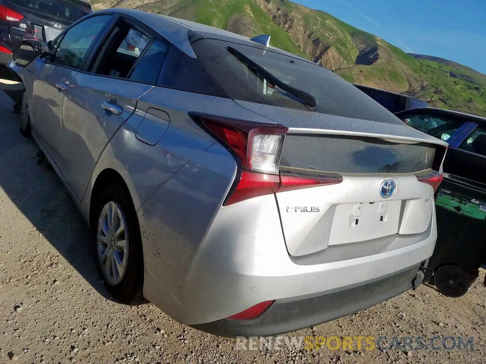 3 Photograph of a damaged car JTDKARFU4K3082983 TOYOTA PRIUS 2019