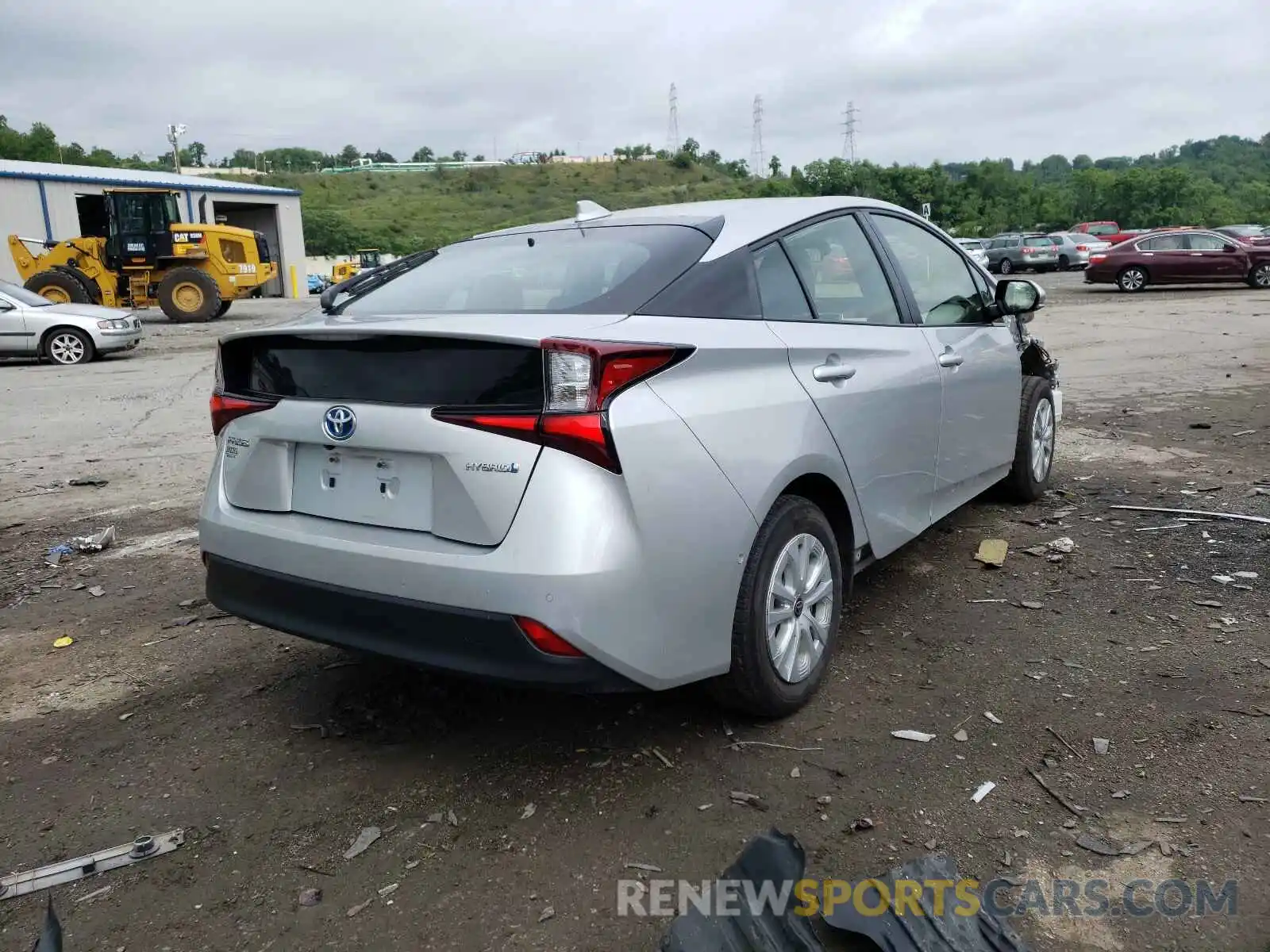 4 Фотография поврежденного автомобиля JTDKARFU4K3083857 TOYOTA PRIUS 2019