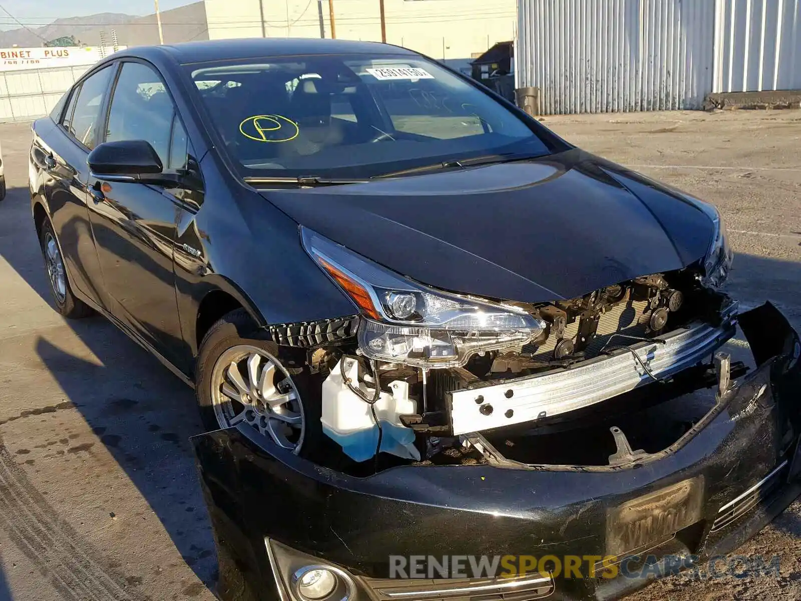 1 Photograph of a damaged car JTDKARFU4K3083910 TOYOTA PRIUS 2019