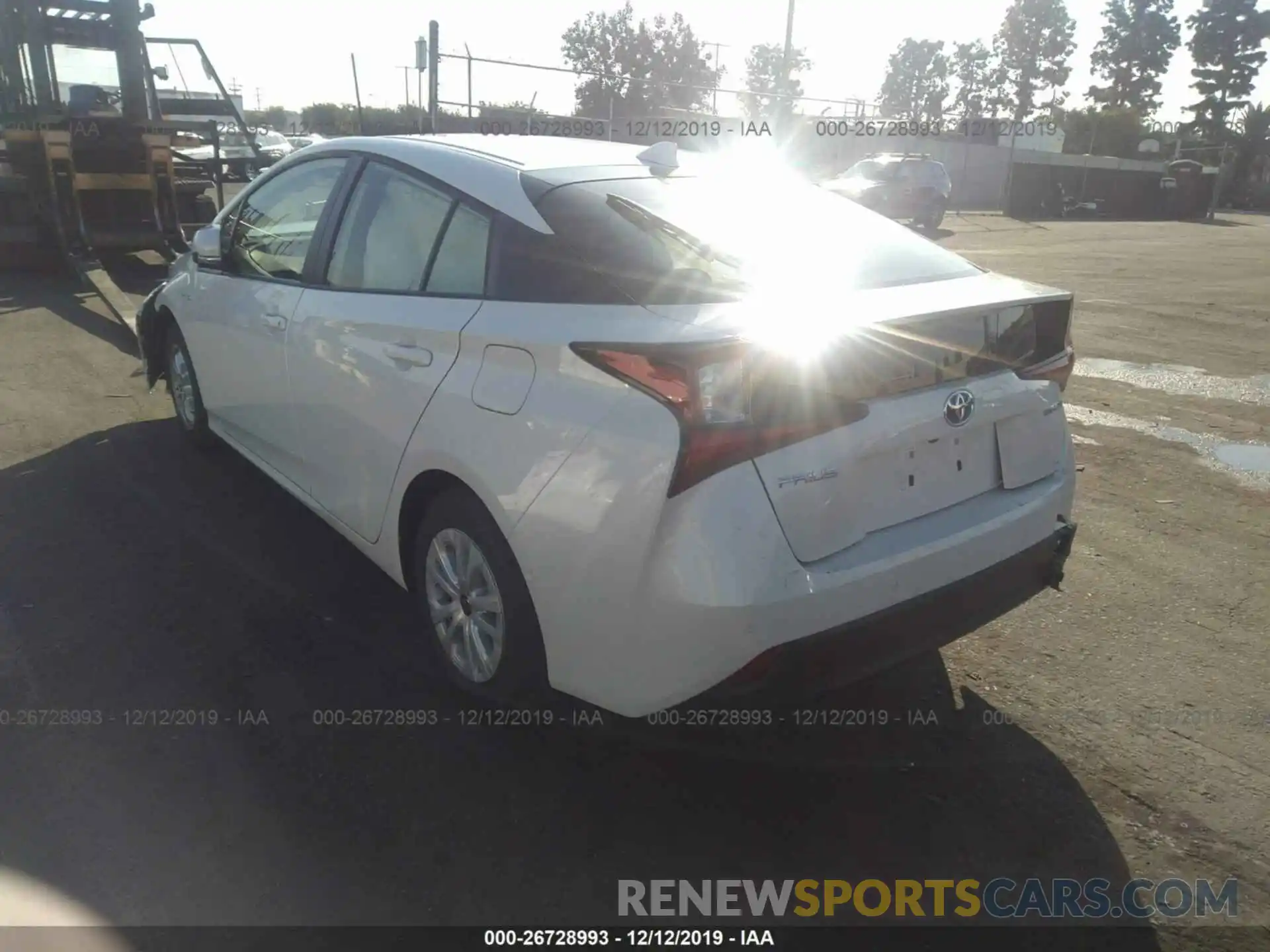 3 Photograph of a damaged car JTDKARFU4K3084233 TOYOTA PRIUS 2019