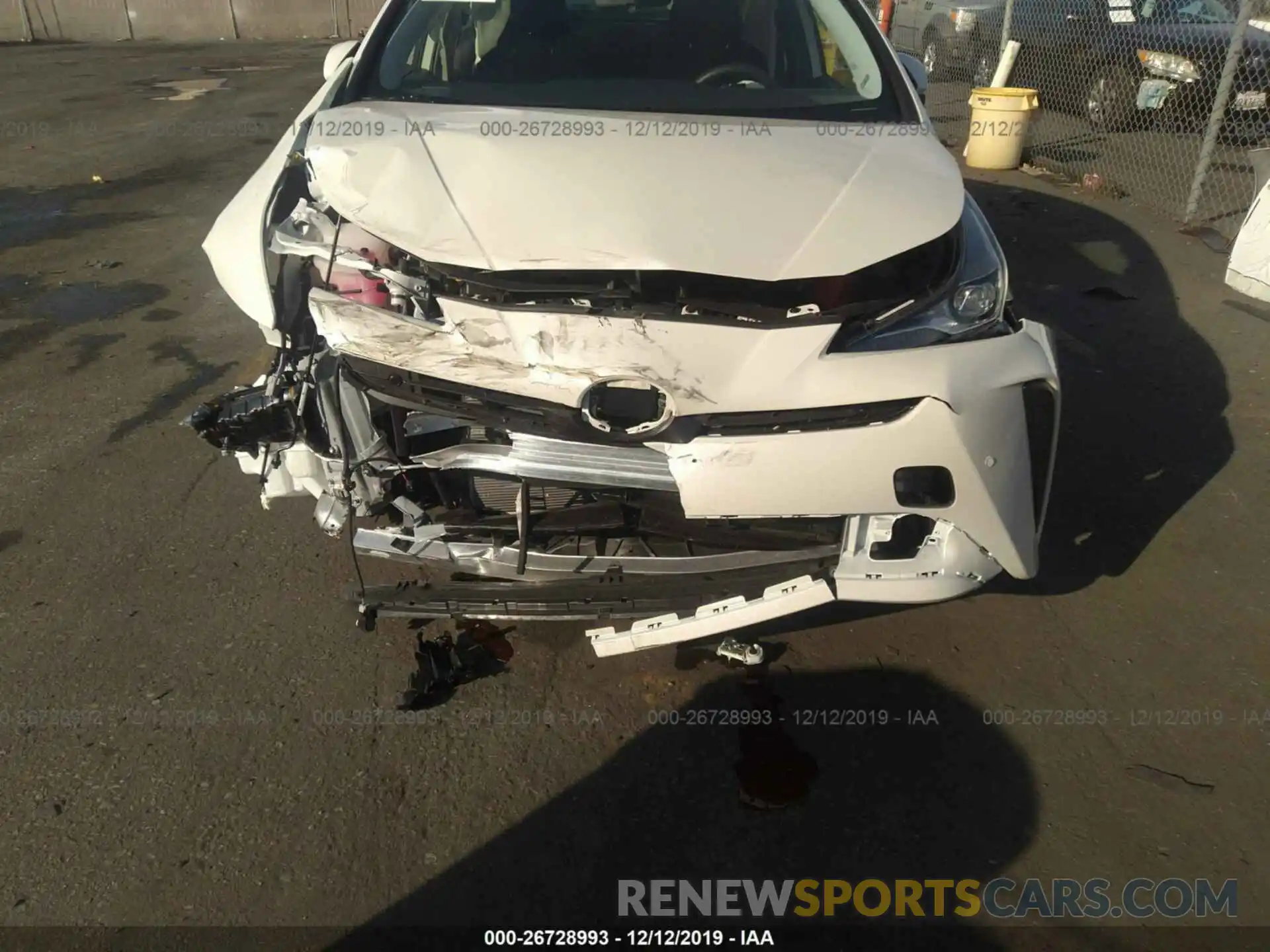 6 Photograph of a damaged car JTDKARFU4K3084233 TOYOTA PRIUS 2019