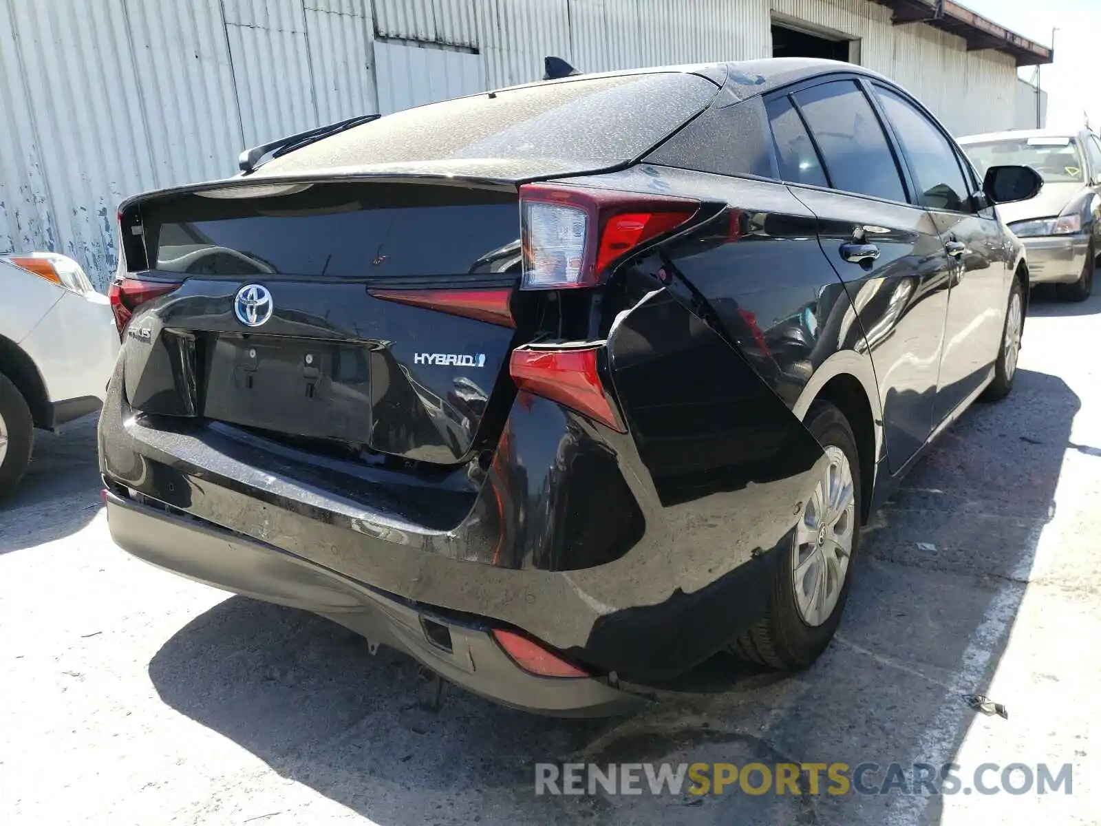 4 Photograph of a damaged car JTDKARFU4K3084538 TOYOTA PRIUS 2019