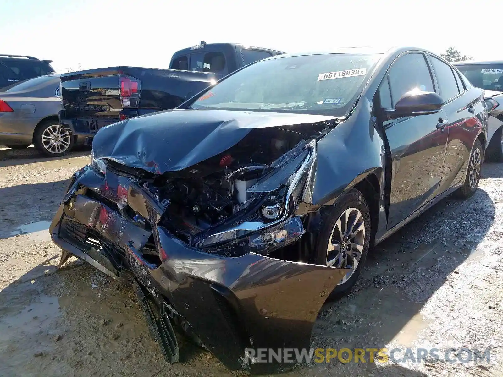 2 Photograph of a damaged car JTDKARFU4K3085270 TOYOTA PRIUS 2019