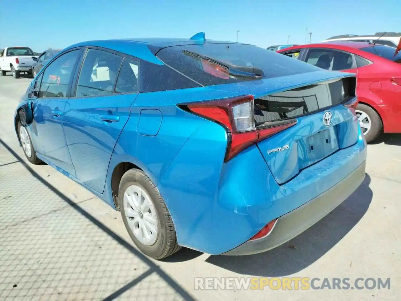 3 Фотография поврежденного автомобиля JTDKARFU4K3086984 TOYOTA PRIUS 2019