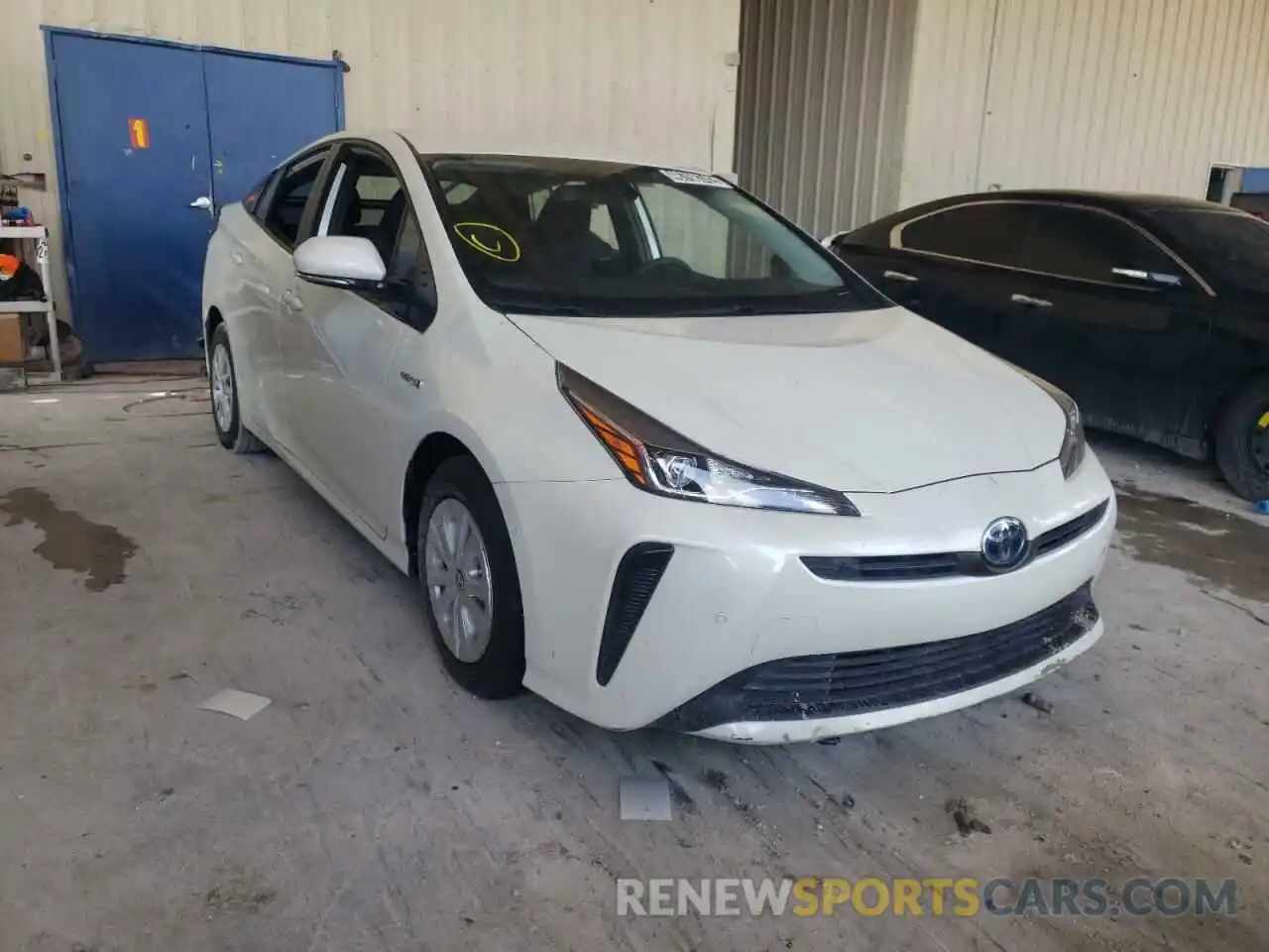 1 Photograph of a damaged car JTDKARFU4K3089772 TOYOTA PRIUS 2019