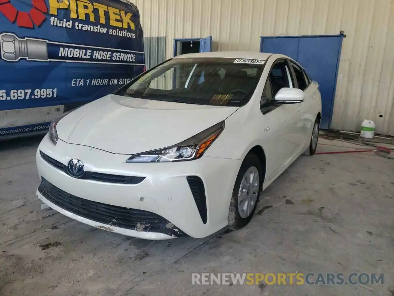 2 Photograph of a damaged car JTDKARFU4K3089772 TOYOTA PRIUS 2019