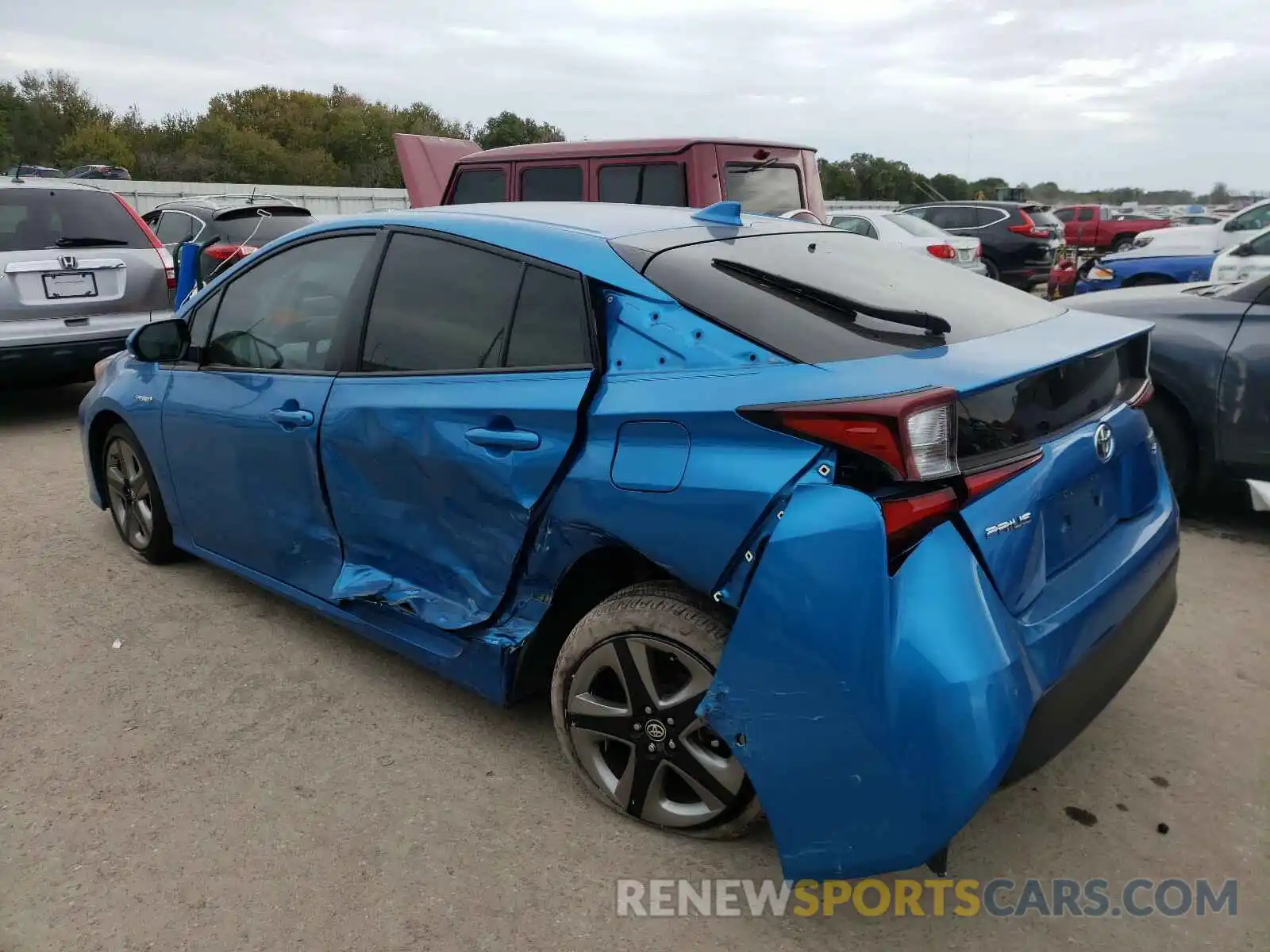 3 Photograph of a damaged car JTDKARFU4K3090095 TOYOTA PRIUS 2019