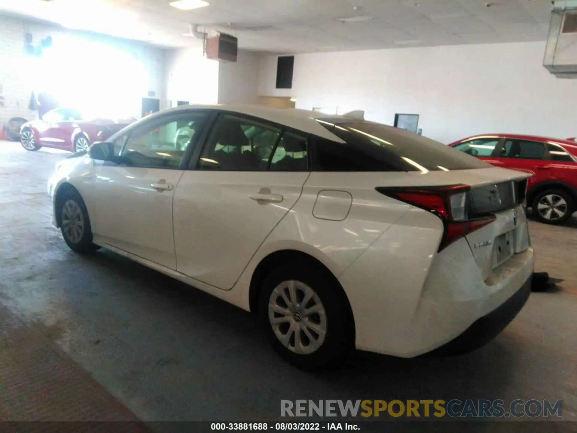 3 Photograph of a damaged car JTDKARFU4K3090873 TOYOTA PRIUS 2019