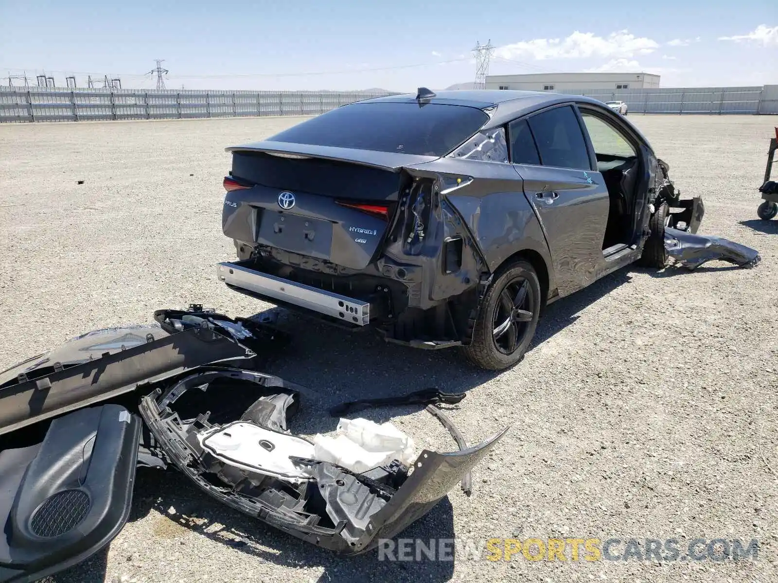 4 Photograph of a damaged car JTDKARFU4K3091117 TOYOTA PRIUS 2019