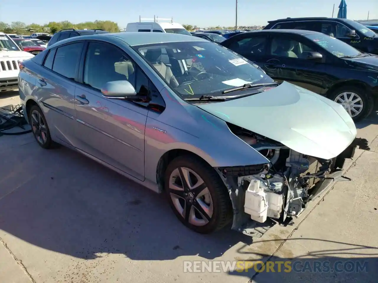 4 Photograph of a damaged car JTDKARFU4K3092588 TOYOTA PRIUS 2019