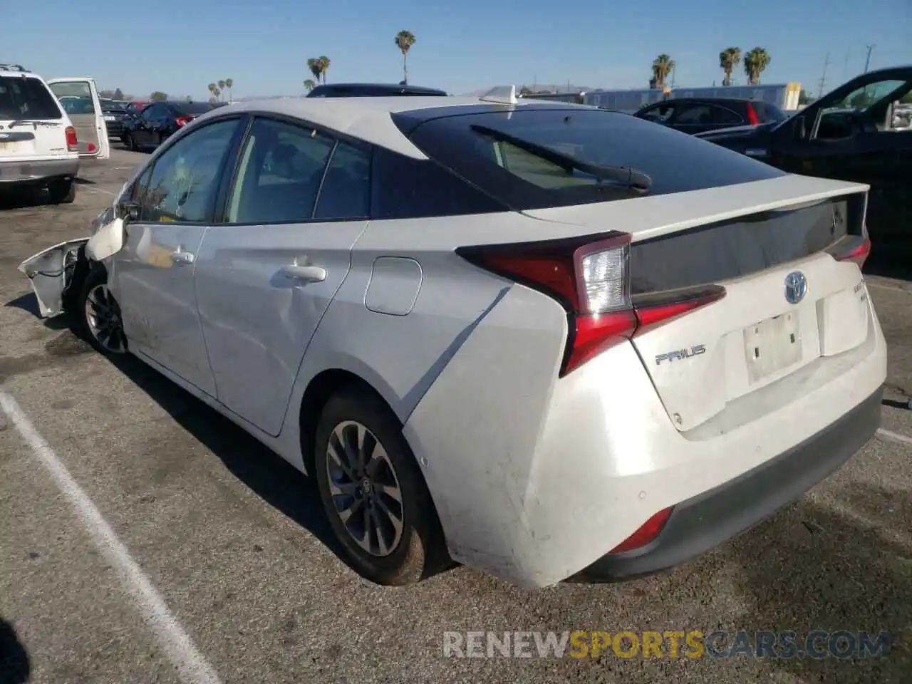 3 Photograph of a damaged car JTDKARFU4K3092686 TOYOTA PRIUS 2019