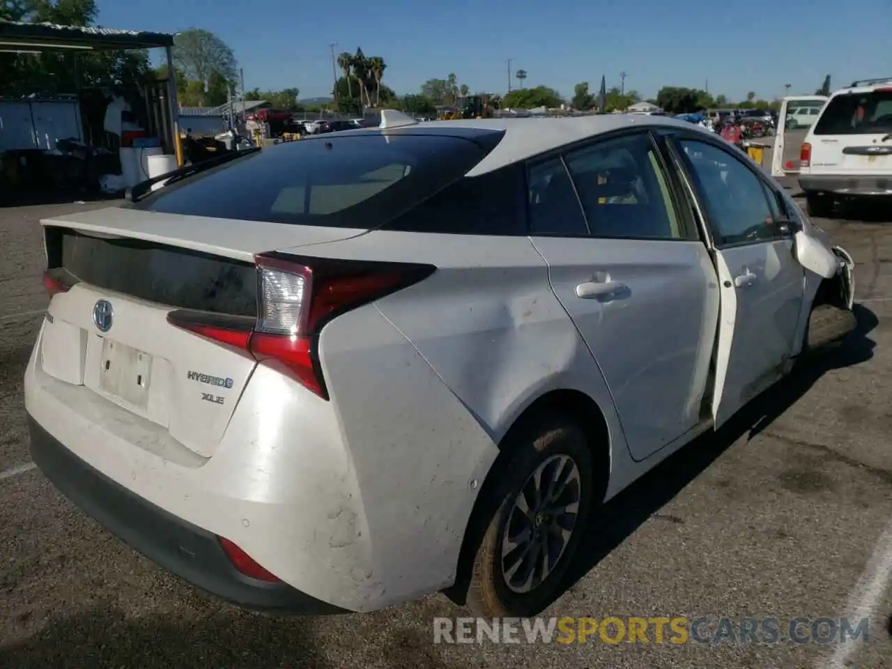 4 Photograph of a damaged car JTDKARFU4K3092686 TOYOTA PRIUS 2019