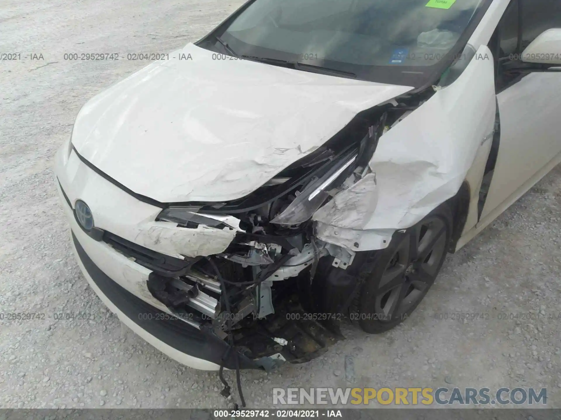 6 Photograph of a damaged car JTDKARFU4K3092784 TOYOTA PRIUS 2019