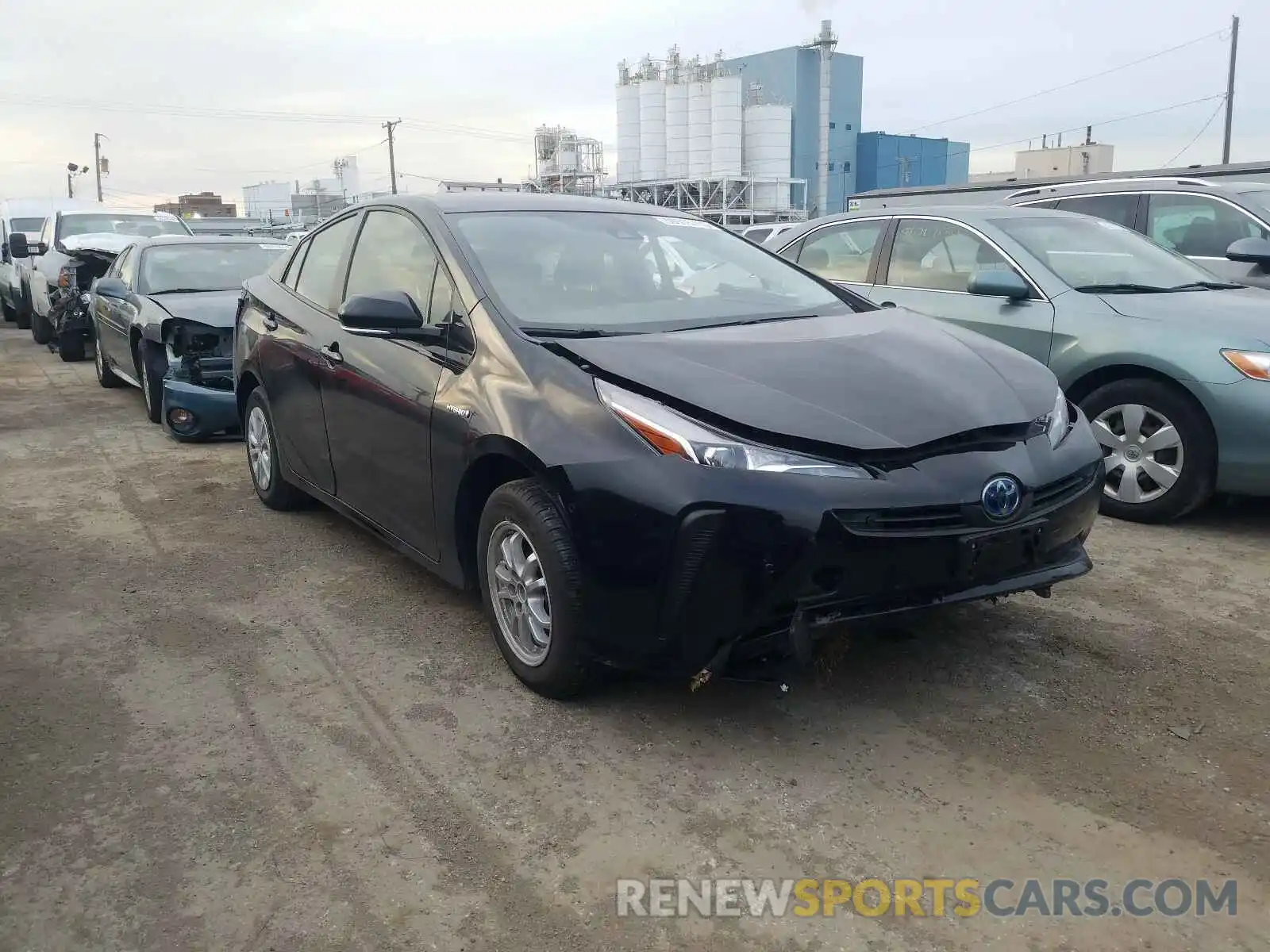 1 Photograph of a damaged car JTDKARFU4K3093000 TOYOTA PRIUS 2019