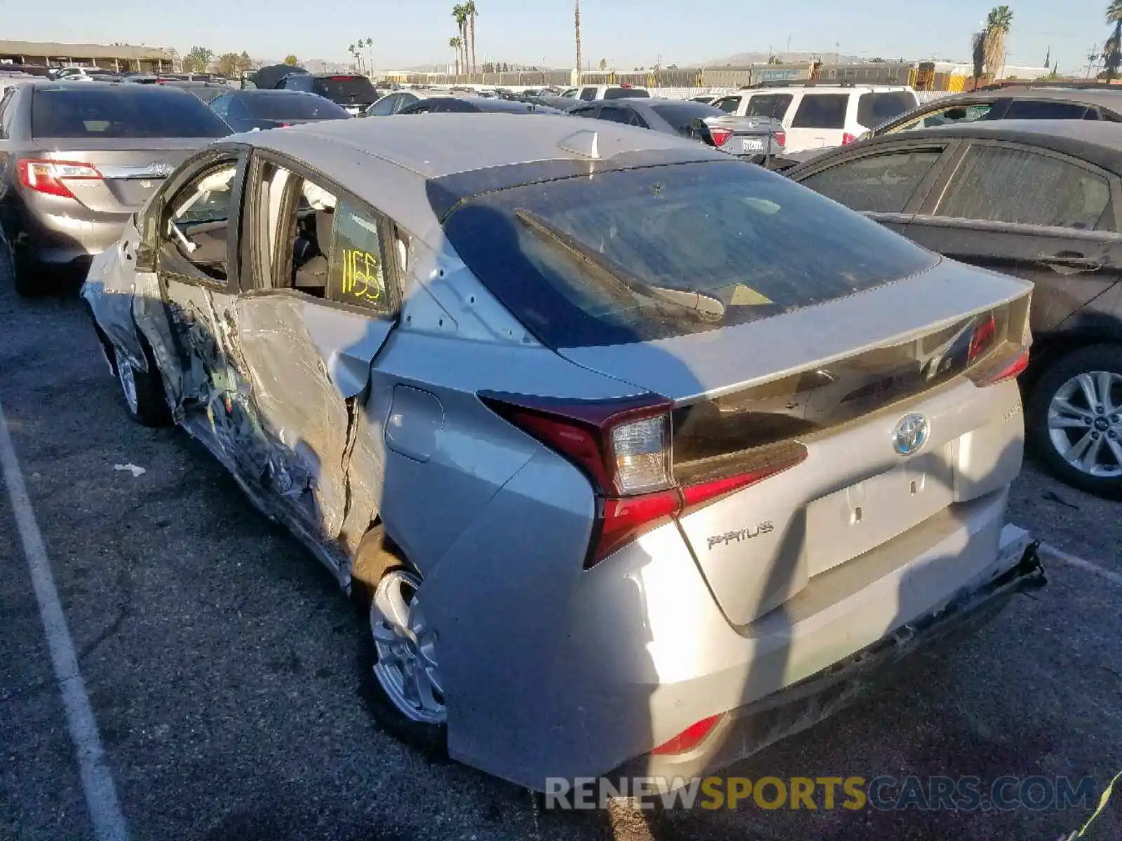 3 Photograph of a damaged car JTDKARFU4K3095152 TOYOTA PRIUS 2019