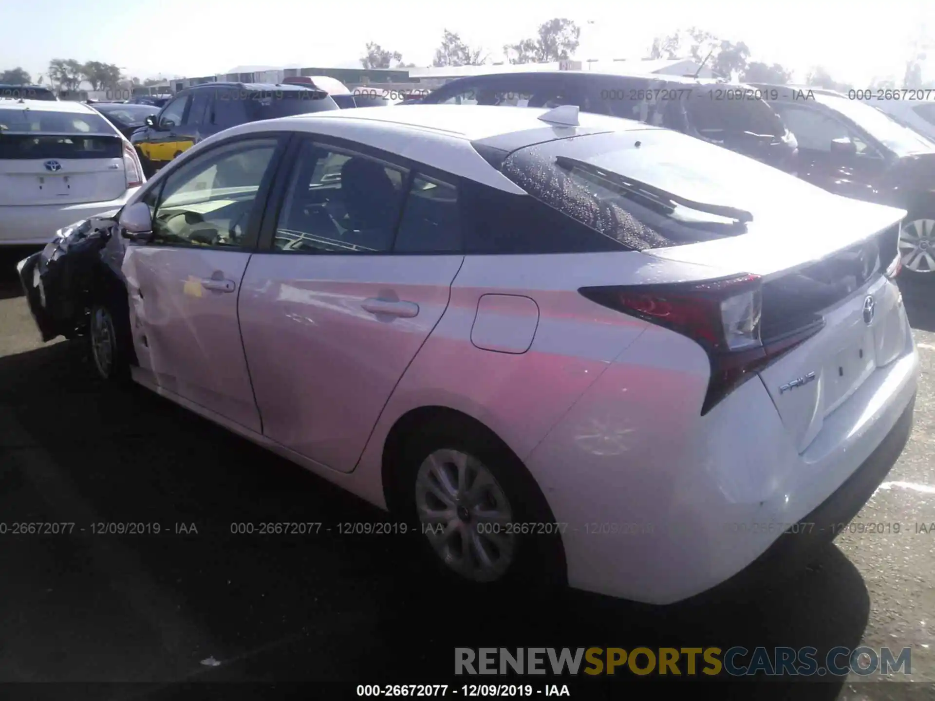 3 Photograph of a damaged car JTDKARFU4K3095975 TOYOTA PRIUS 2019