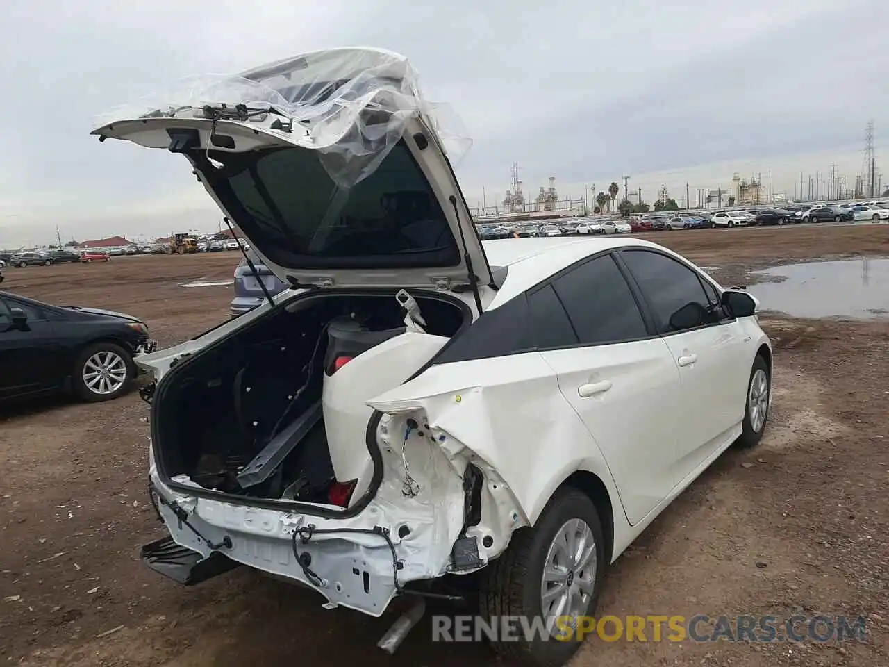 4 Photograph of a damaged car JTDKARFU4K3097211 TOYOTA PRIUS 2019