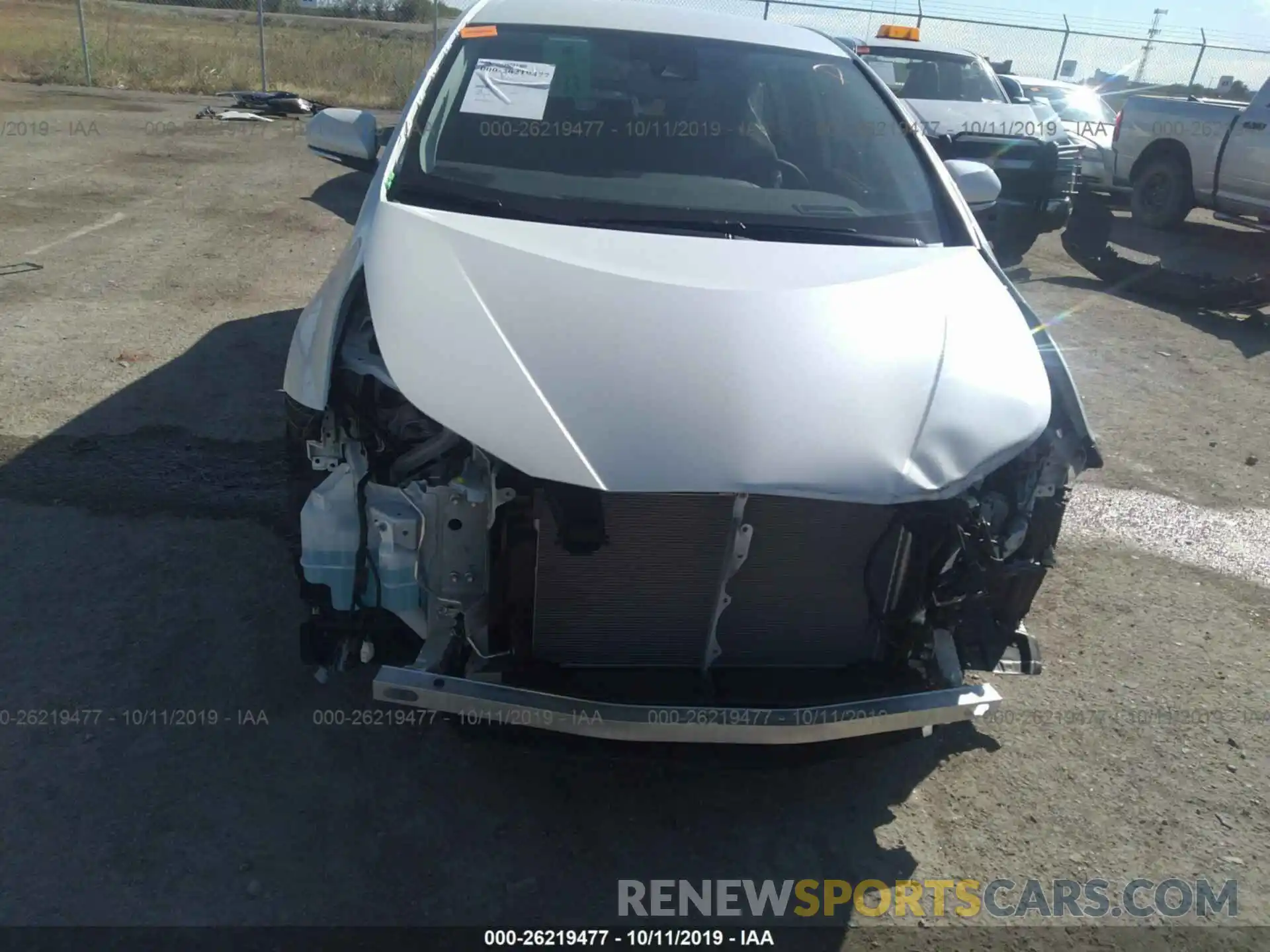 6 Photograph of a damaged car JTDKARFU4K3100513 TOYOTA PRIUS 2019