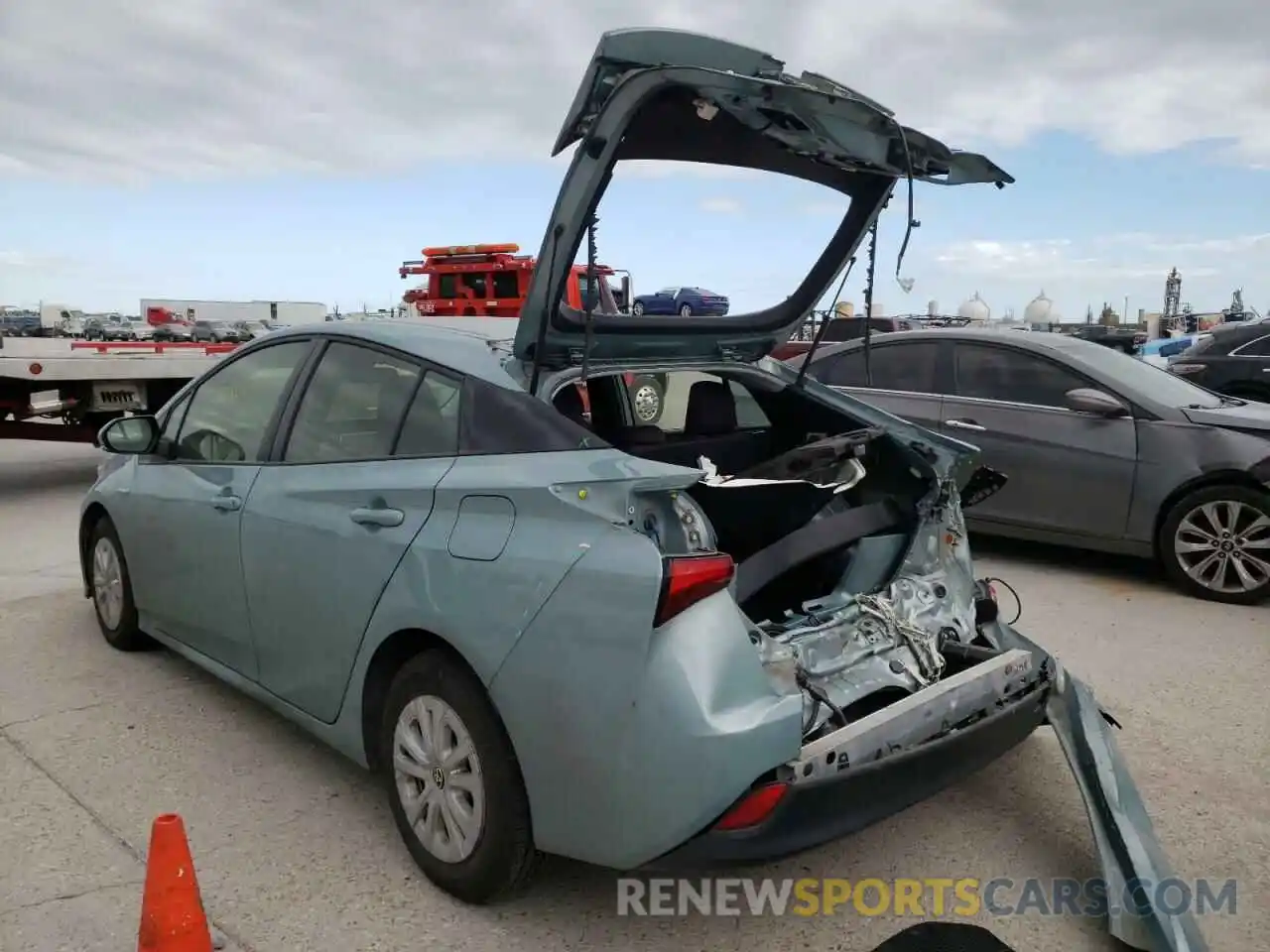 3 Photograph of a damaged car JTDKARFU4K3101225 TOYOTA PRIUS 2019