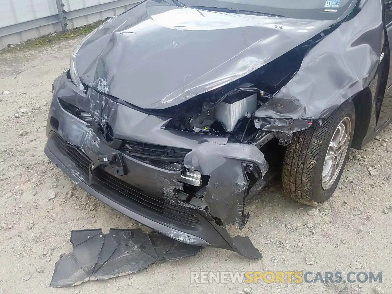 9 Photograph of a damaged car JTDKARFU4K3102147 TOYOTA PRIUS 2019