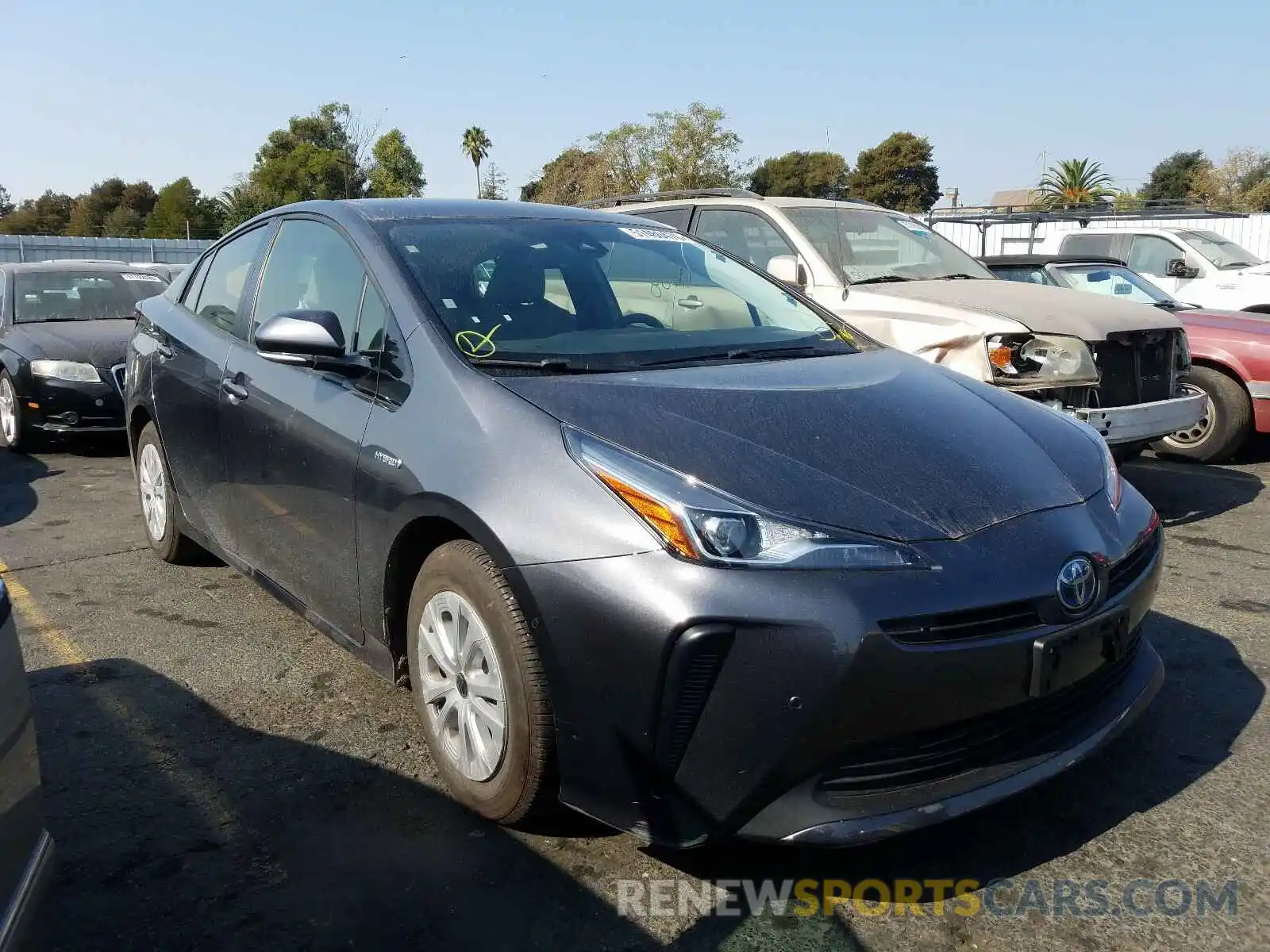 1 Photograph of a damaged car JTDKARFU5K3070003 TOYOTA PRIUS 2019