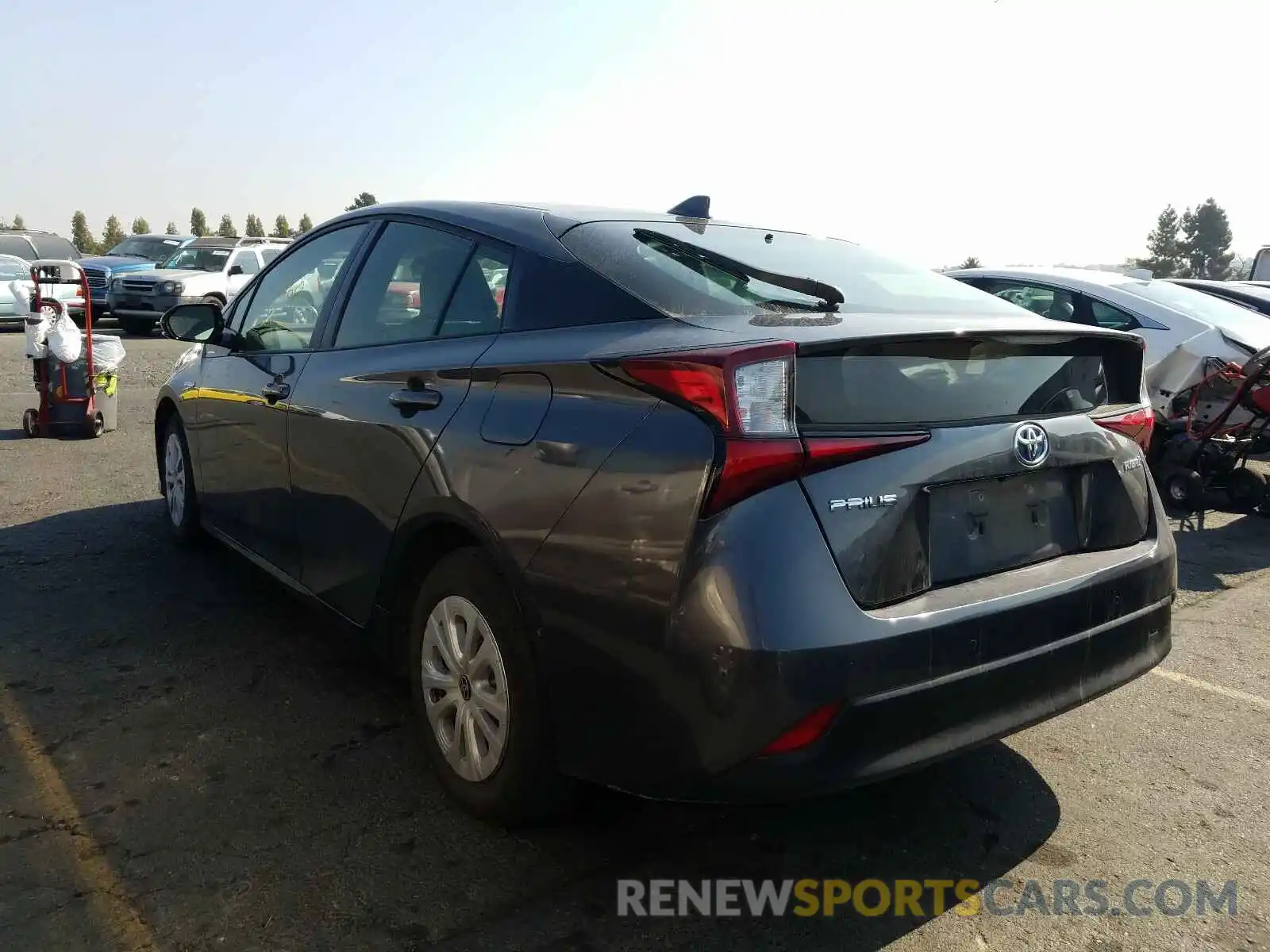 3 Photograph of a damaged car JTDKARFU5K3070003 TOYOTA PRIUS 2019