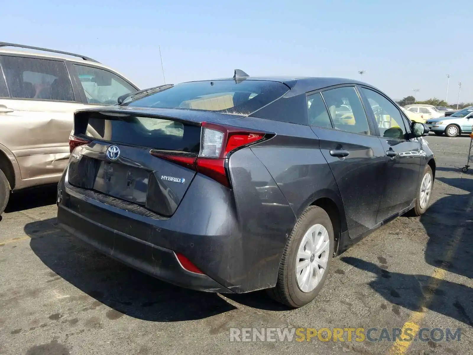 4 Photograph of a damaged car JTDKARFU5K3070003 TOYOTA PRIUS 2019