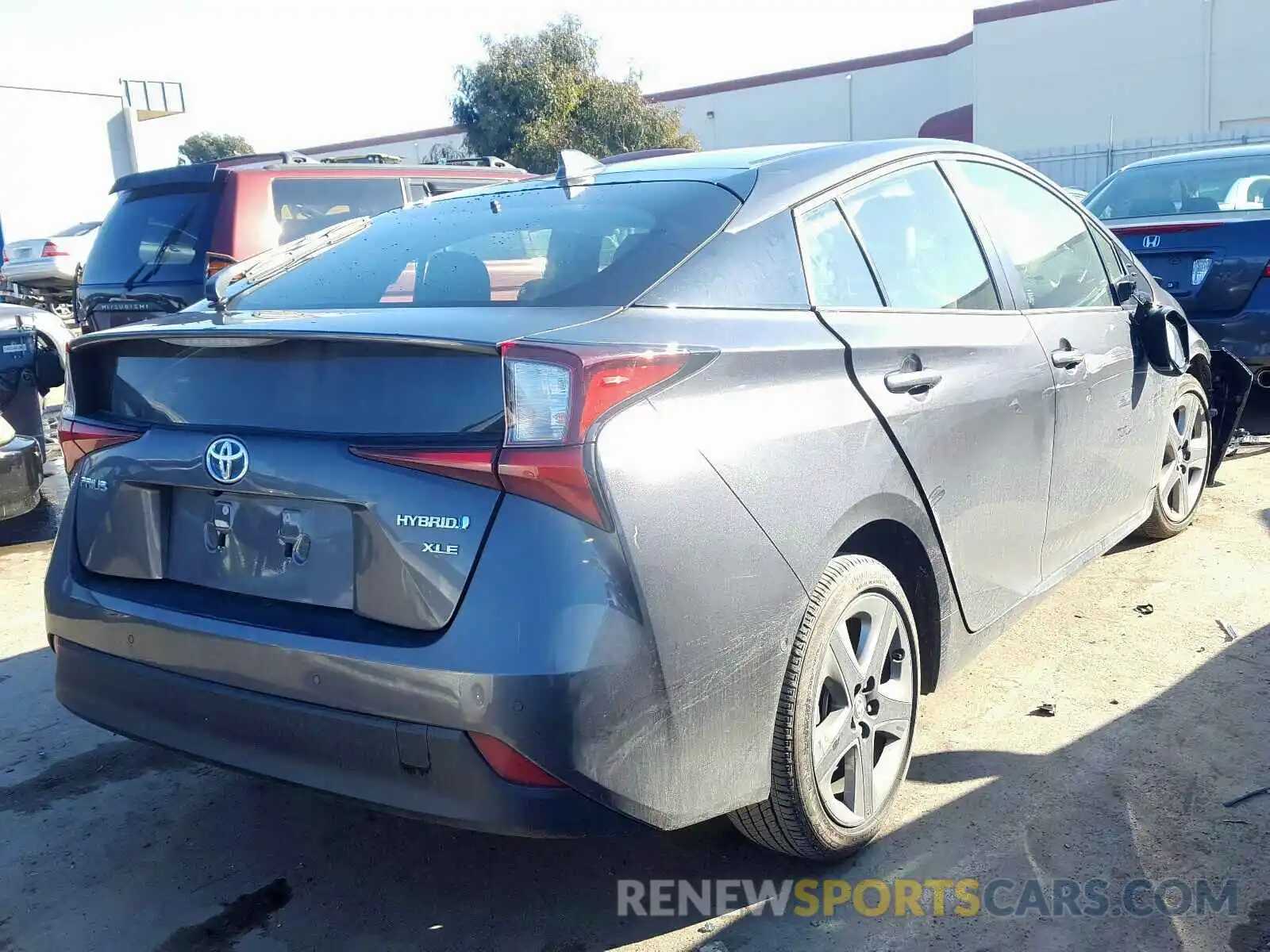 4 Photograph of a damaged car JTDKARFU5K3070423 TOYOTA PRIUS 2019