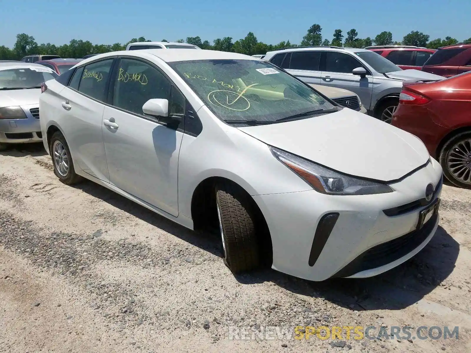 1 Photograph of a damaged car JTDKARFU5K3072043 TOYOTA PRIUS 2019