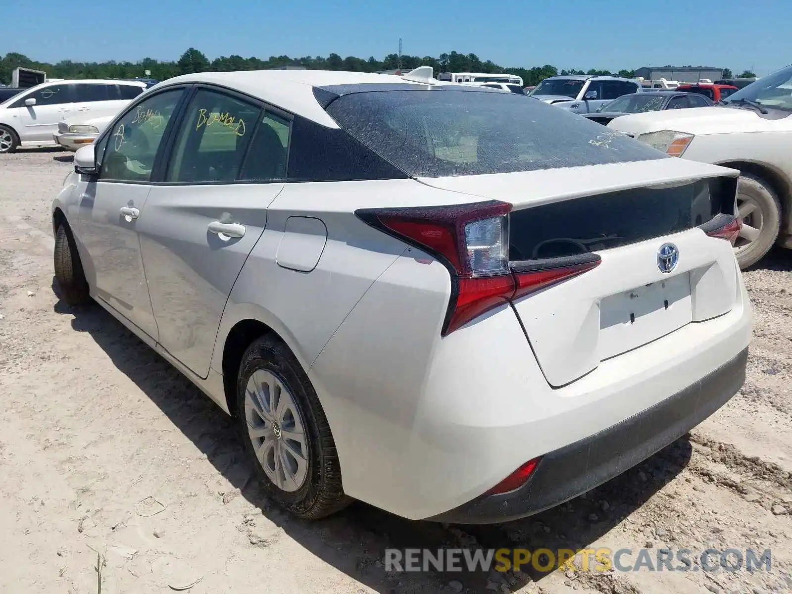 3 Photograph of a damaged car JTDKARFU5K3072043 TOYOTA PRIUS 2019