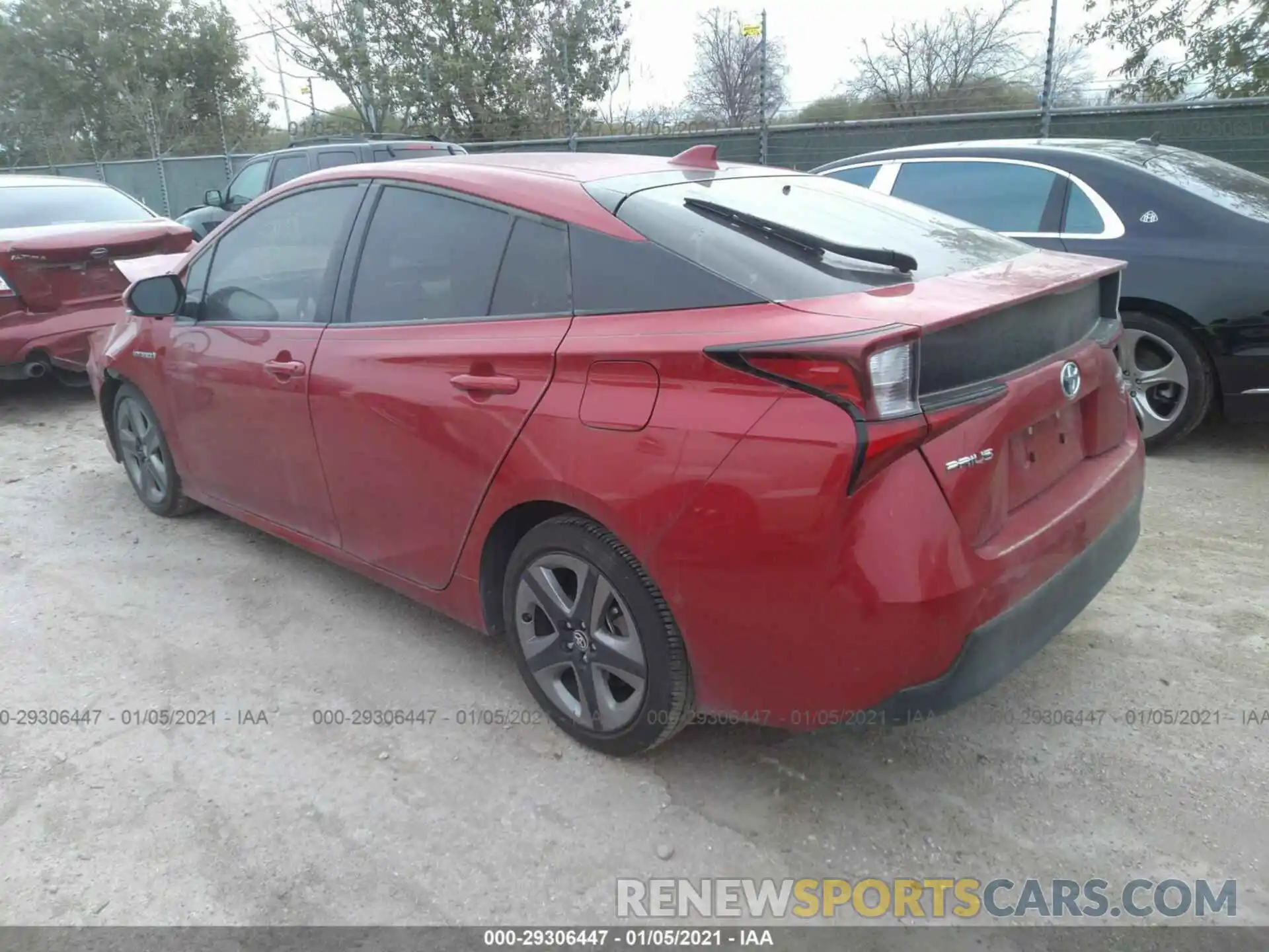 3 Photograph of a damaged car JTDKARFU5K3072138 TOYOTA PRIUS 2019