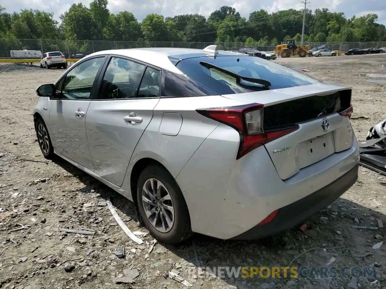 3 Photograph of a damaged car JTDKARFU5K3072835 TOYOTA PRIUS 2019