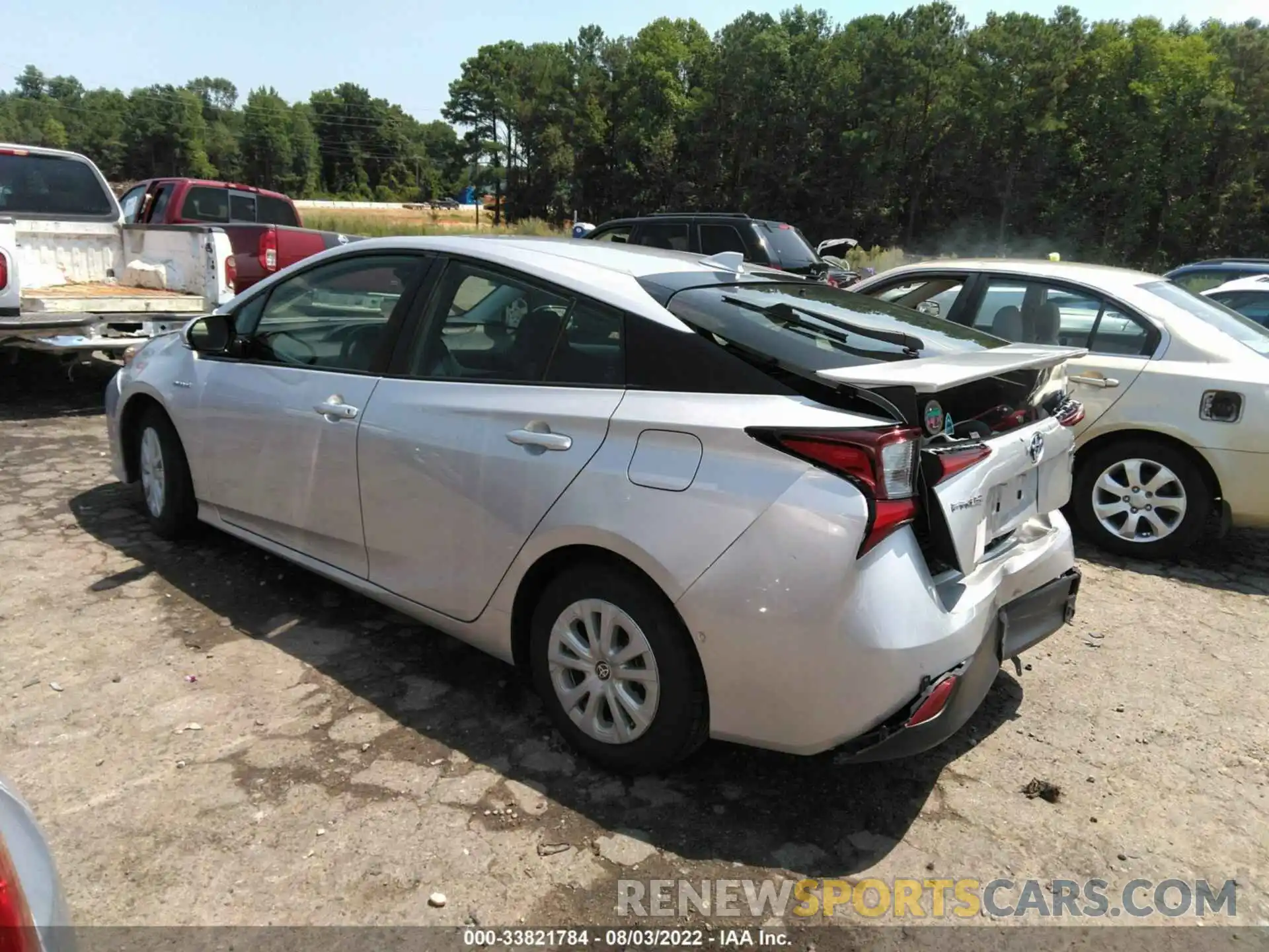 3 Photograph of a damaged car JTDKARFU5K3073466 TOYOTA PRIUS 2019