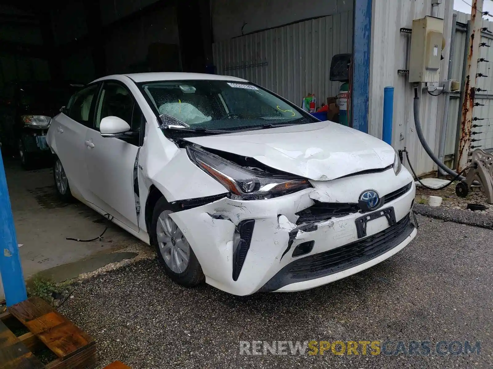 1 Photograph of a damaged car JTDKARFU5K3073712 TOYOTA PRIUS 2019