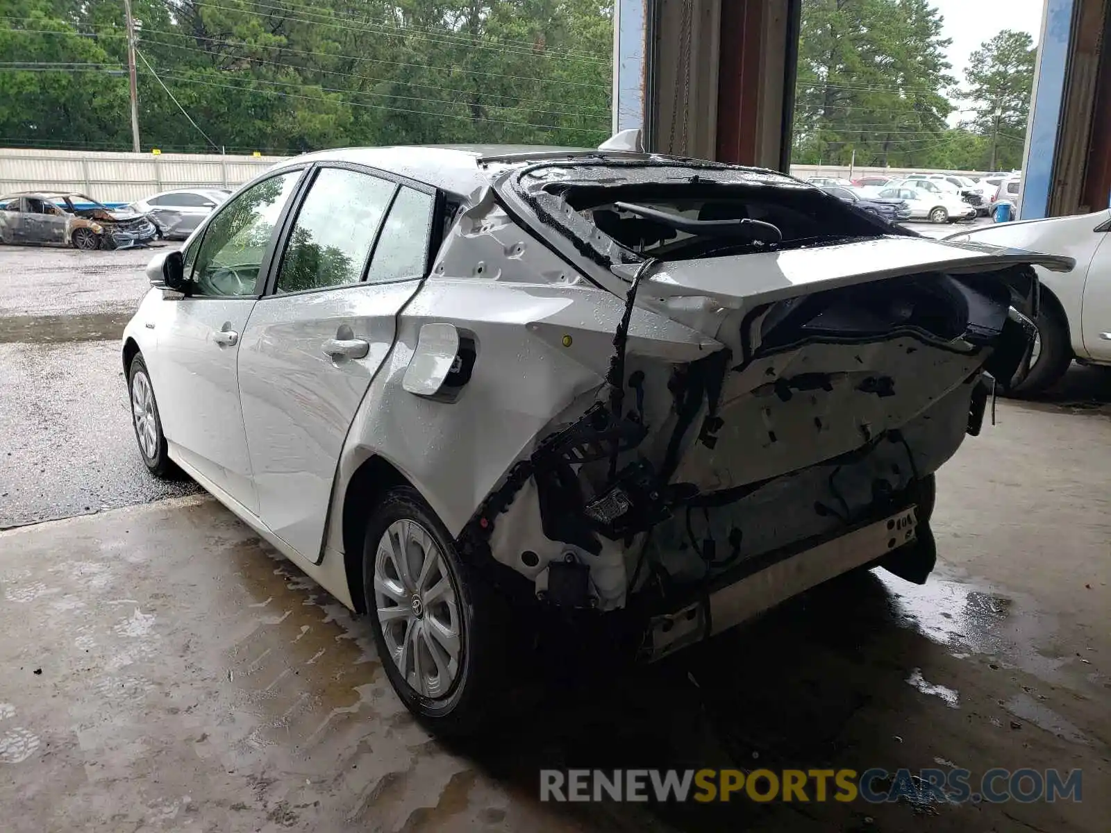 3 Photograph of a damaged car JTDKARFU5K3073712 TOYOTA PRIUS 2019