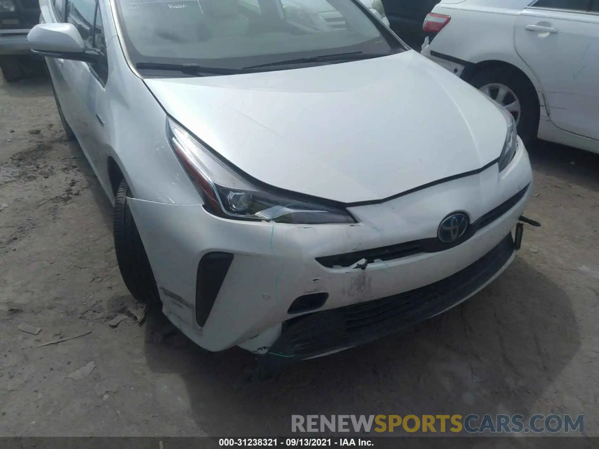 6 Photograph of a damaged car JTDKARFU5K3073838 TOYOTA PRIUS 2019