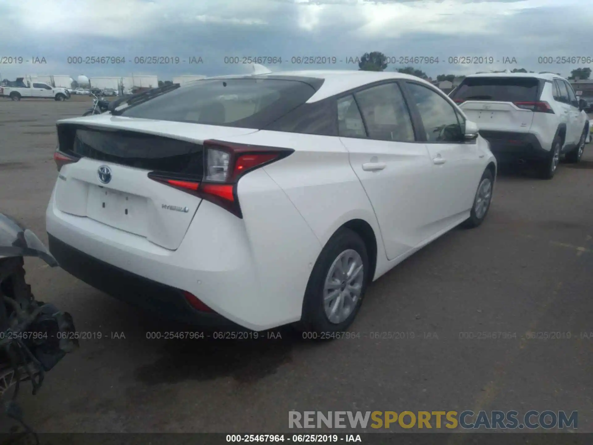 4 Photograph of a damaged car JTDKARFU5K3073886 TOYOTA PRIUS 2019