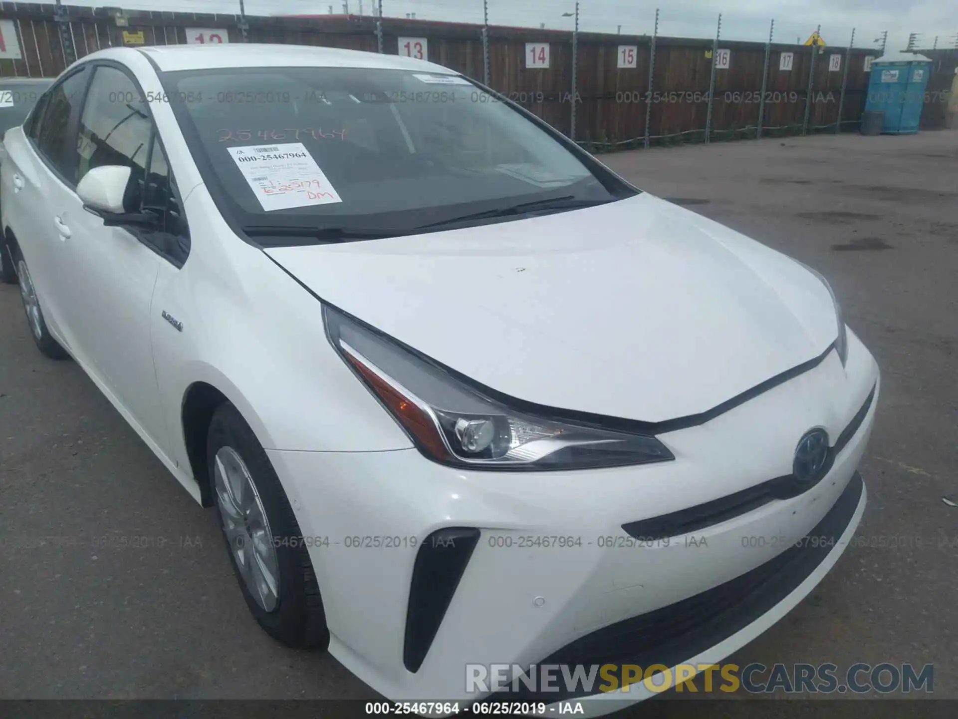 6 Фотография поврежденного автомобиля JTDKARFU5K3073886 TOYOTA PRIUS 2019