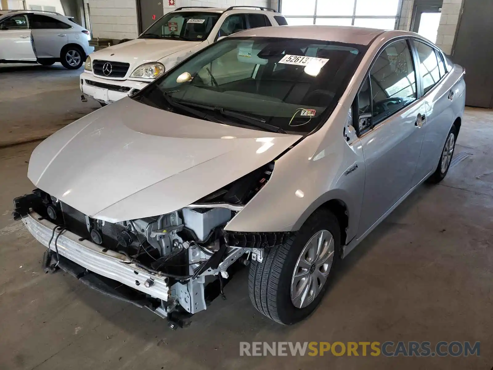 2 Photograph of a damaged car JTDKARFU5K3075301 TOYOTA PRIUS 2019