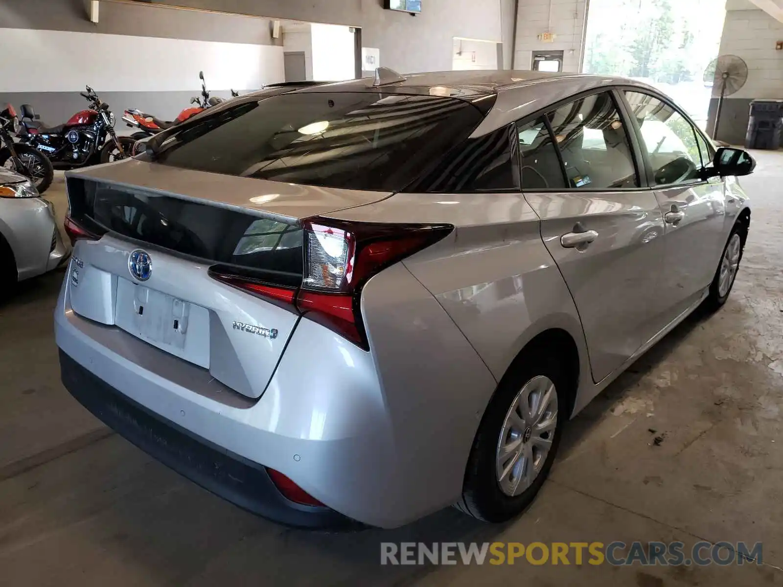 4 Photograph of a damaged car JTDKARFU5K3075301 TOYOTA PRIUS 2019