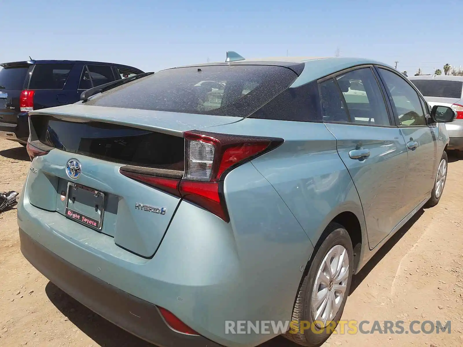 4 Photograph of a damaged car JTDKARFU5K3075329 TOYOTA PRIUS 2019