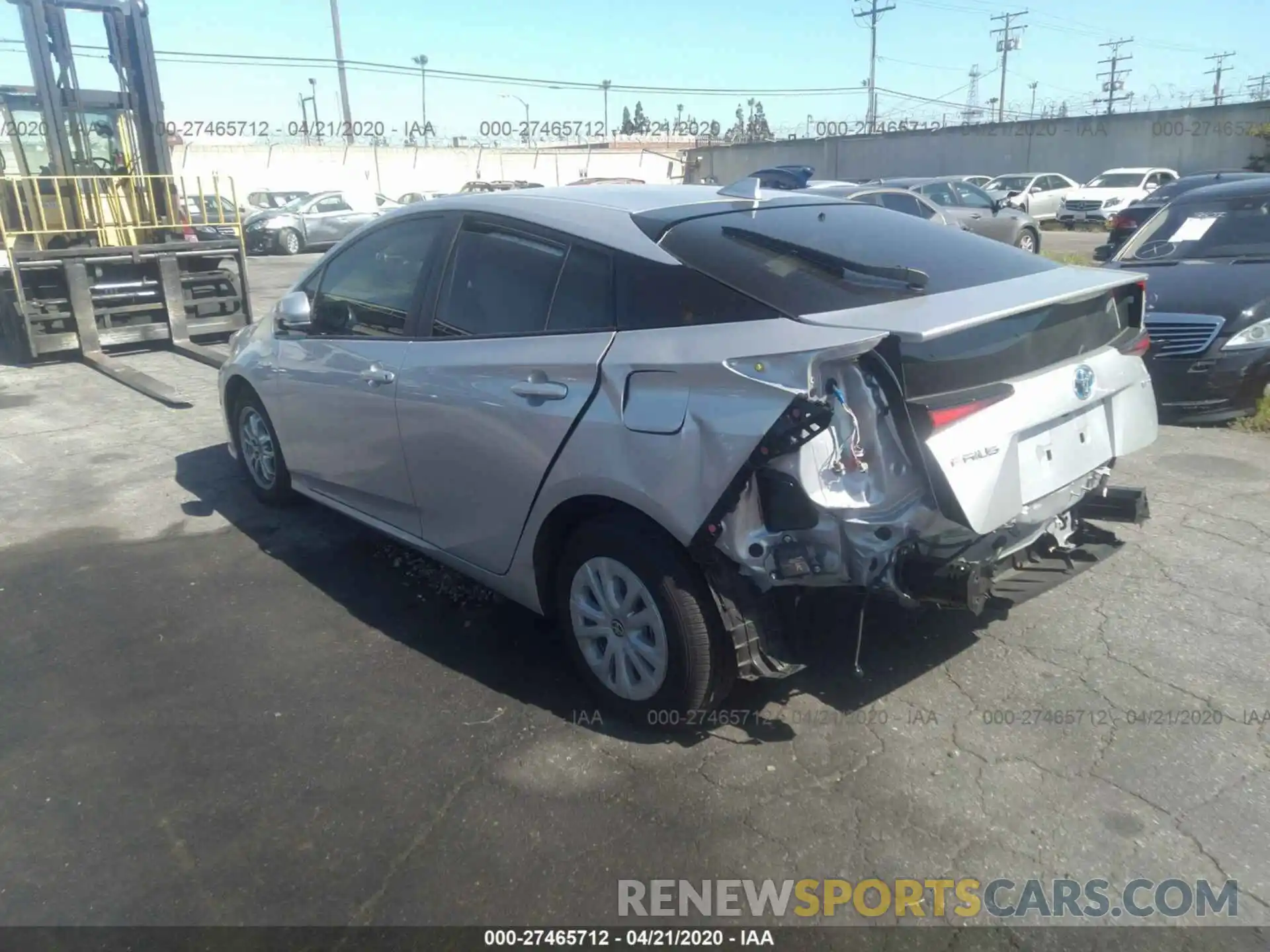 3 Photograph of a damaged car JTDKARFU5K3075377 TOYOTA PRIUS 2019