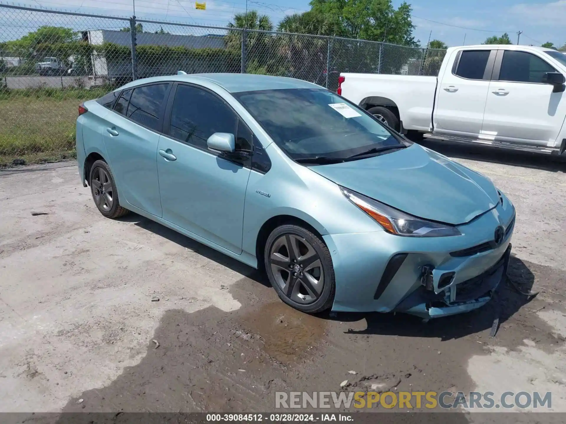 1 Photograph of a damaged car JTDKARFU5K3075654 TOYOTA PRIUS 2019