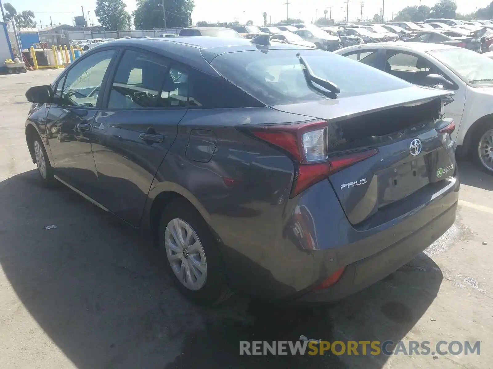 3 Photograph of a damaged car JTDKARFU5K3075685 TOYOTA PRIUS 2019