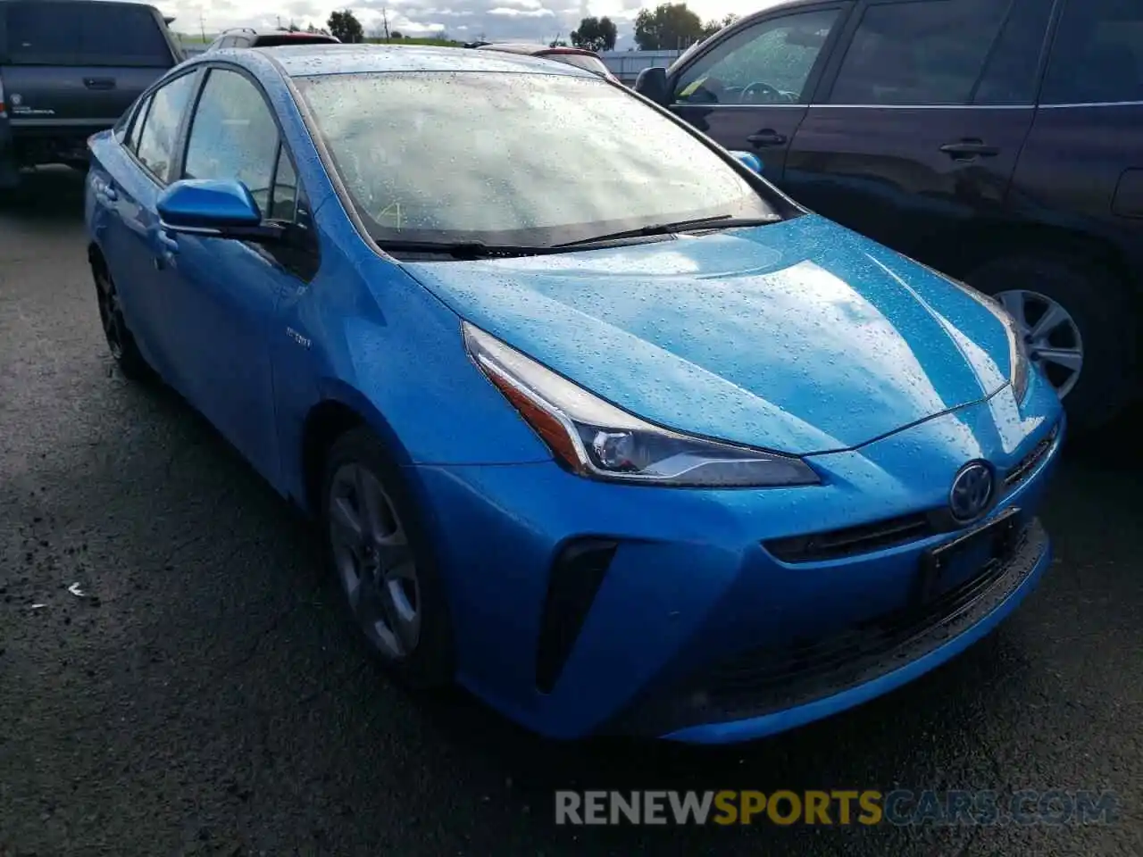 1 Photograph of a damaged car JTDKARFU5K3076061 TOYOTA PRIUS 2019