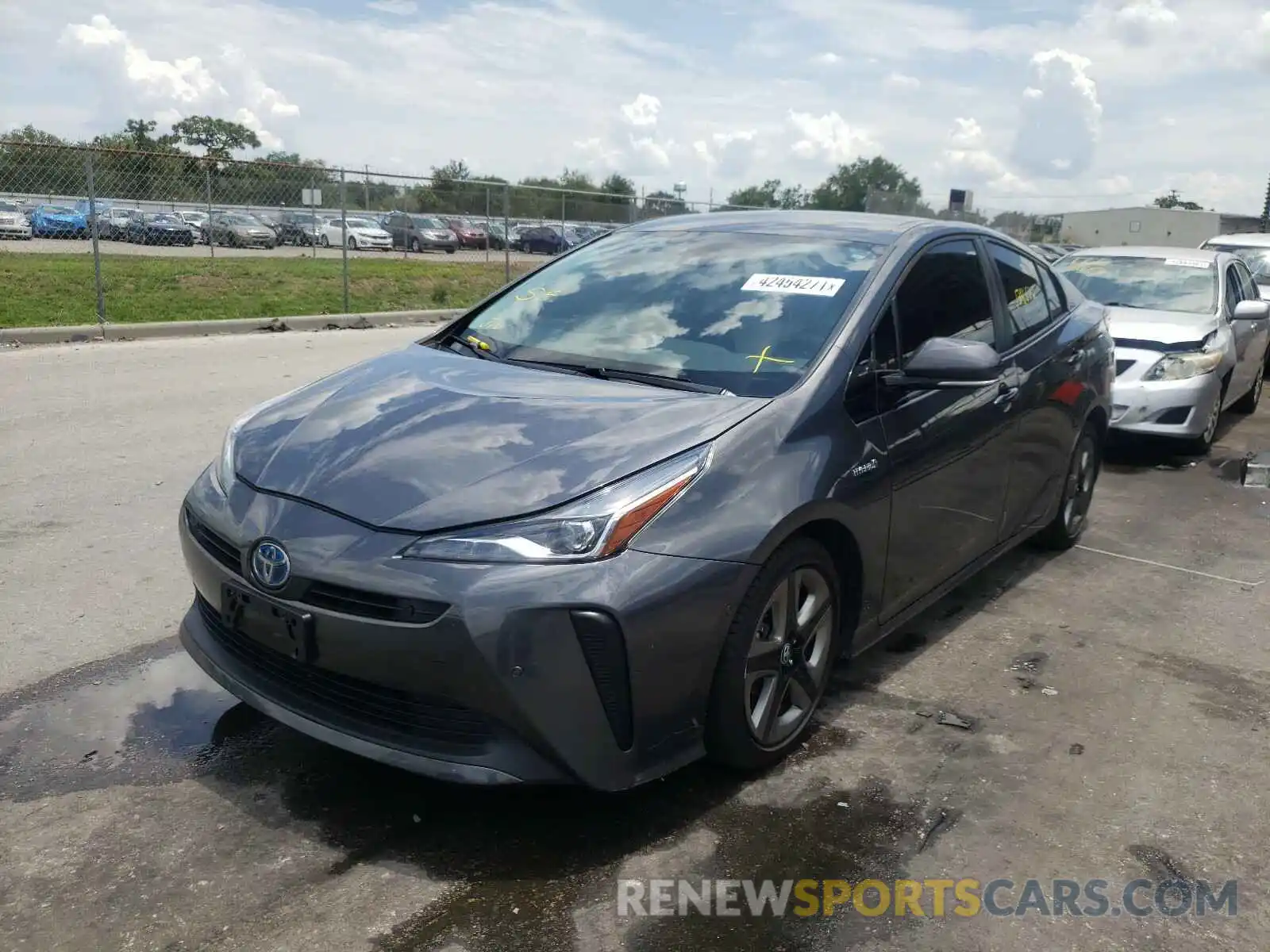 2 Photograph of a damaged car JTDKARFU5K3076125 TOYOTA PRIUS 2019