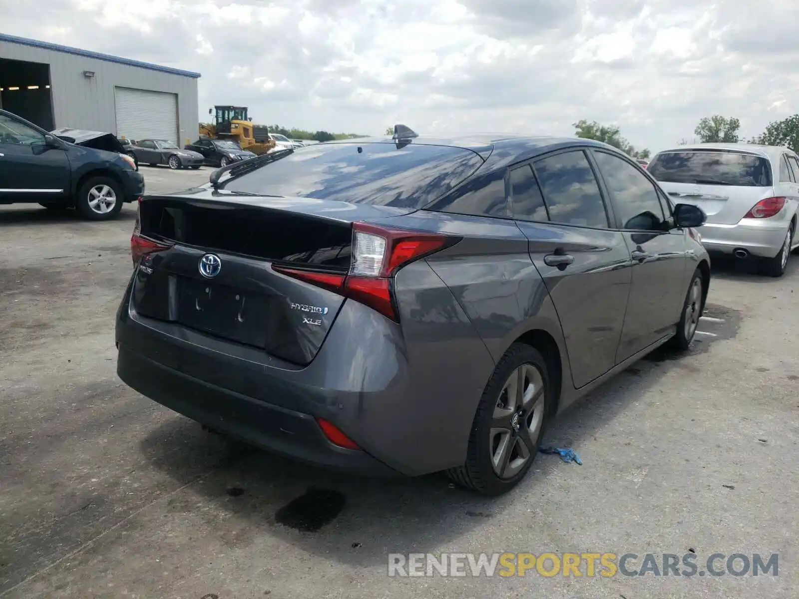 4 Photograph of a damaged car JTDKARFU5K3076125 TOYOTA PRIUS 2019