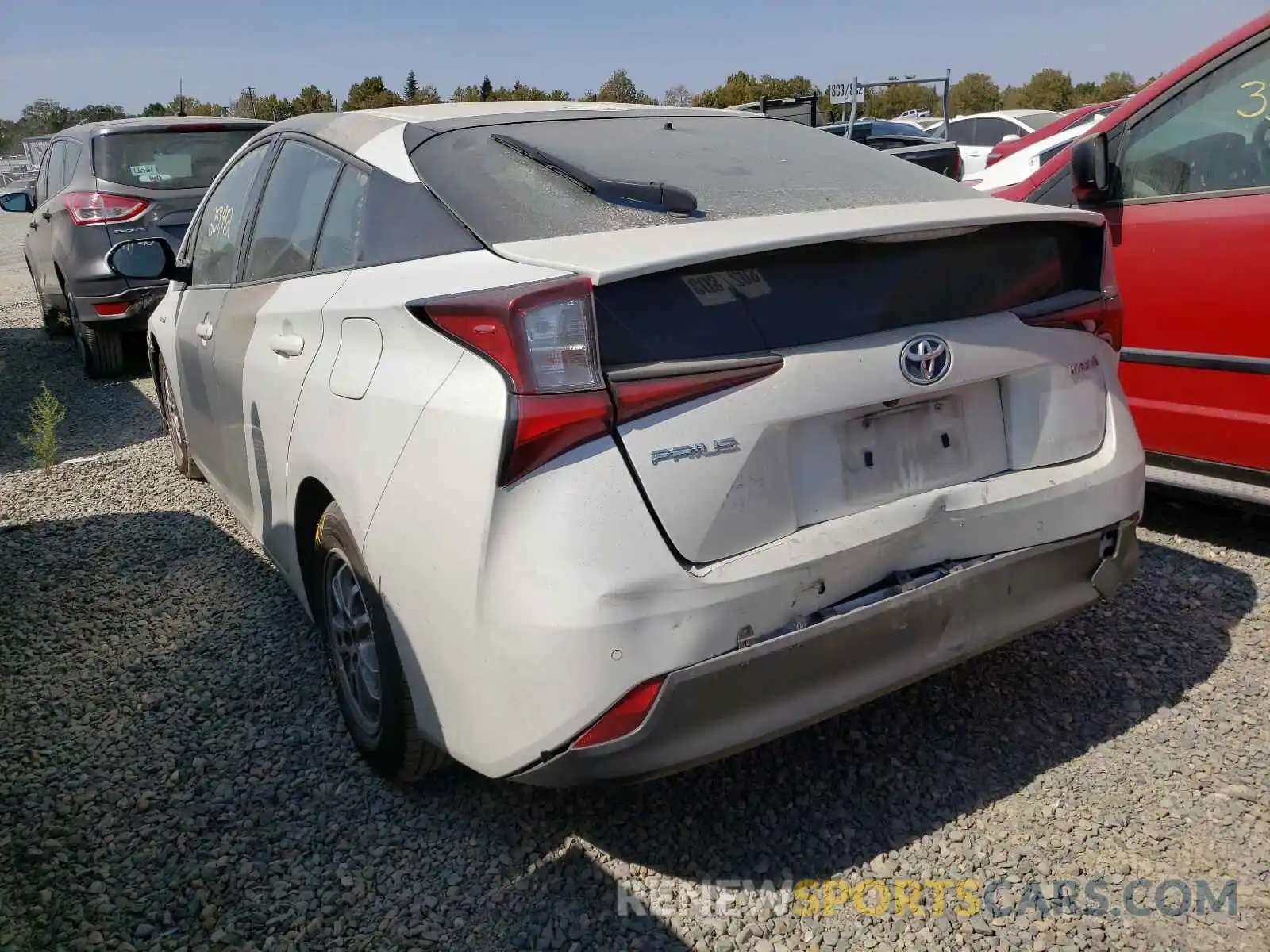 3 Photograph of a damaged car JTDKARFU5K3077114 TOYOTA PRIUS 2019